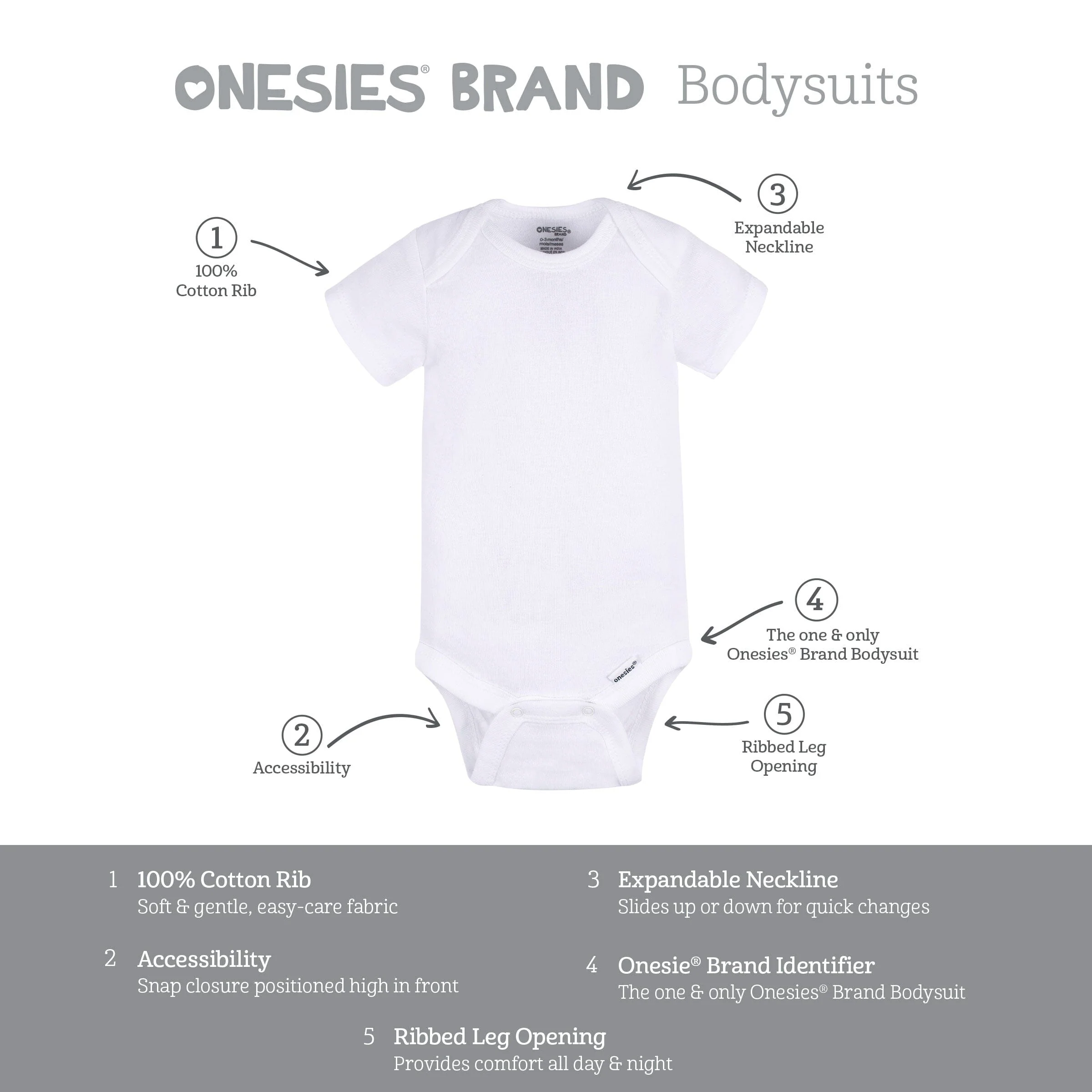 8-Pack Baby Girls Super Happy Short Sleeve Onesies® Bodysuits - Image 10