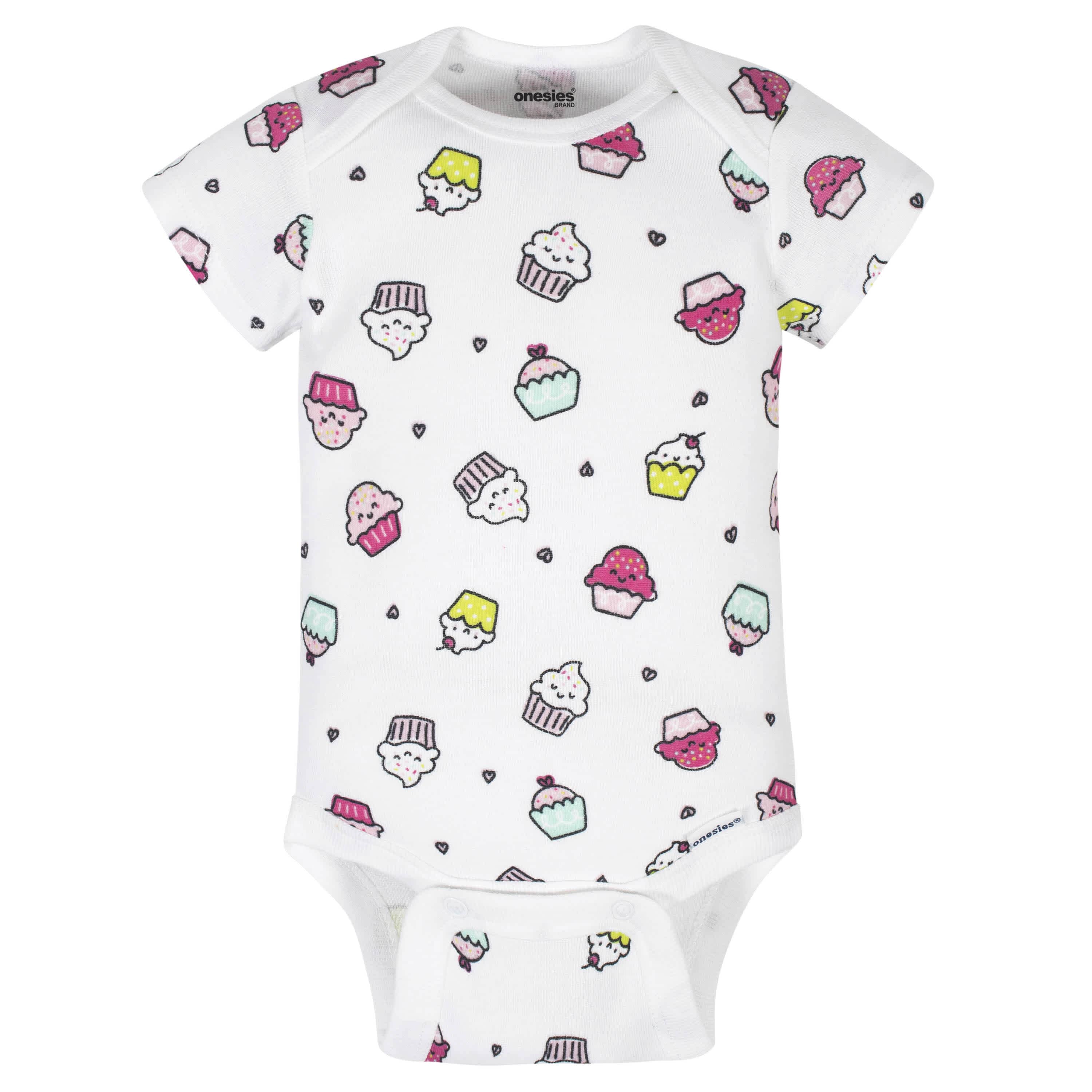 8-Pack Baby Girls Sweet Treats Onesies® Brand Bodysuits - Image 4
