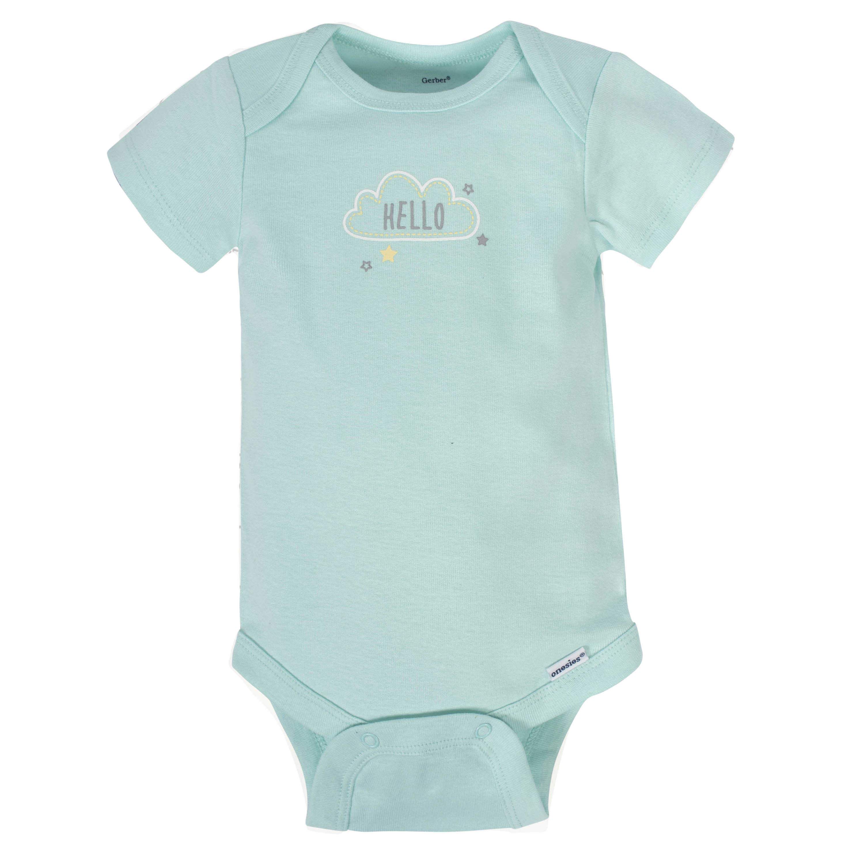 8-pack Baby Neutral Animals Short Sleeve Onesies® Bodysuits - Image 4