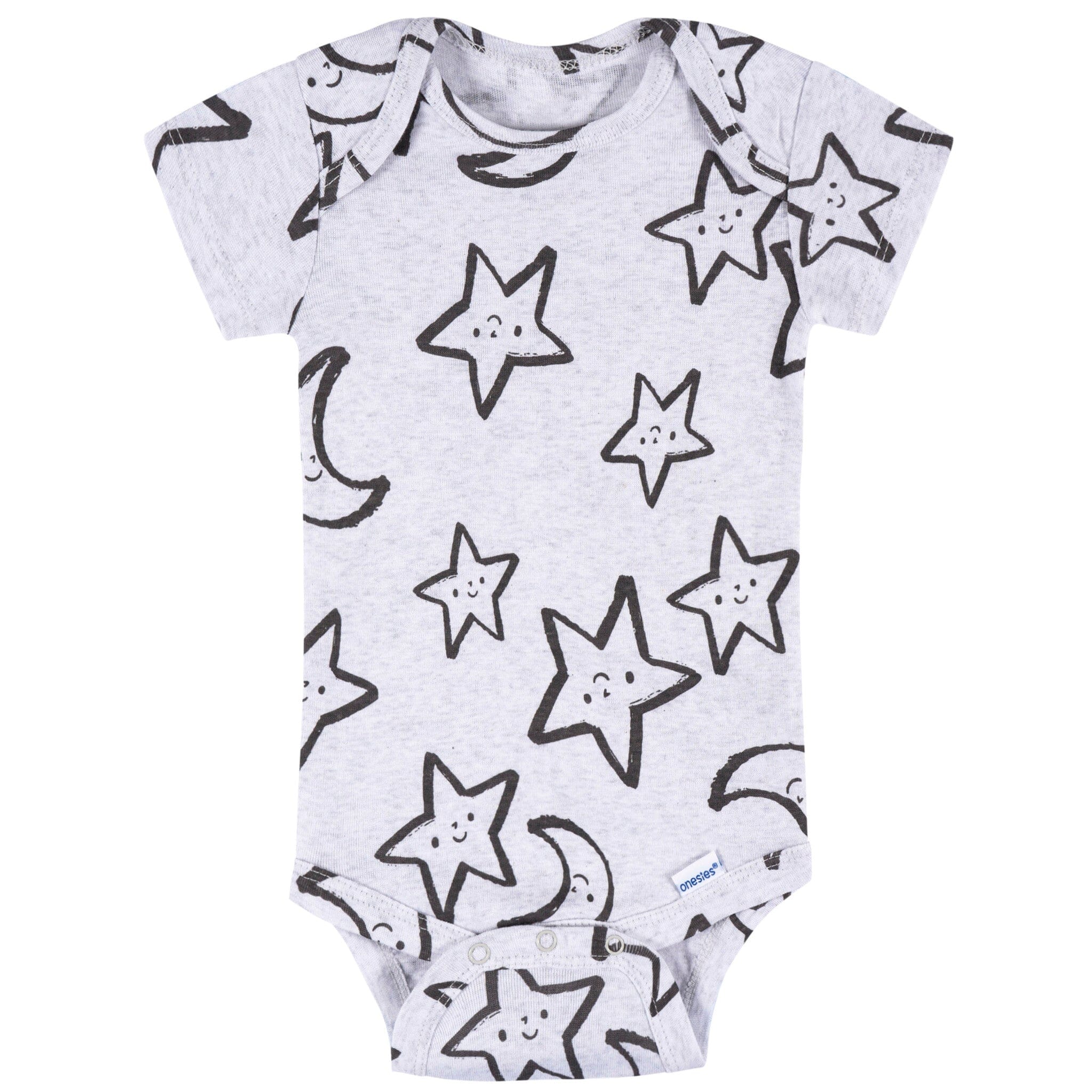 8-Pack Baby Neutral Awesome Stars Short Sleeve Onesies® Bodysuits - Image 2