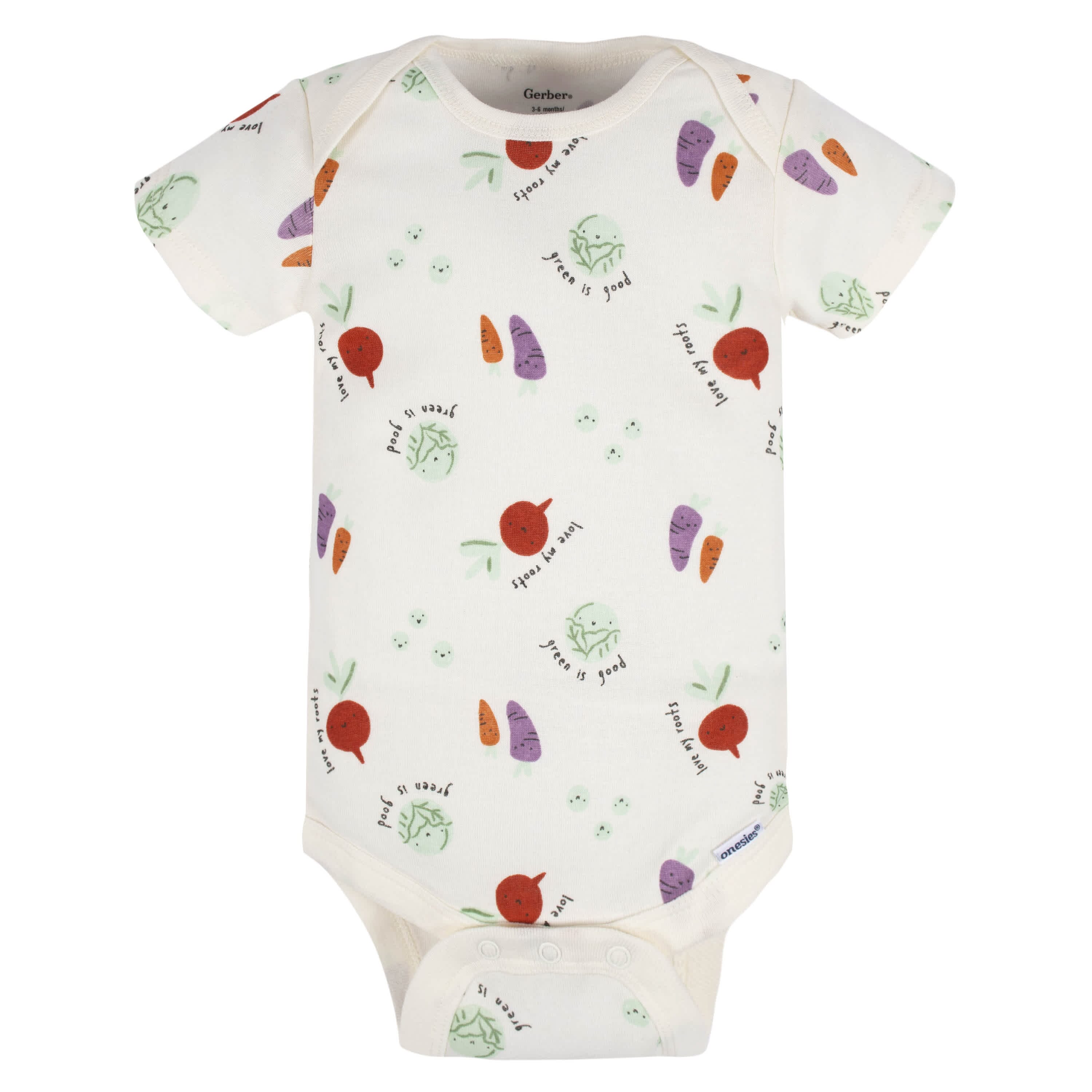 8-Pack Baby Neutral Happy Veggies Onesies® Bodysuits - Image 6