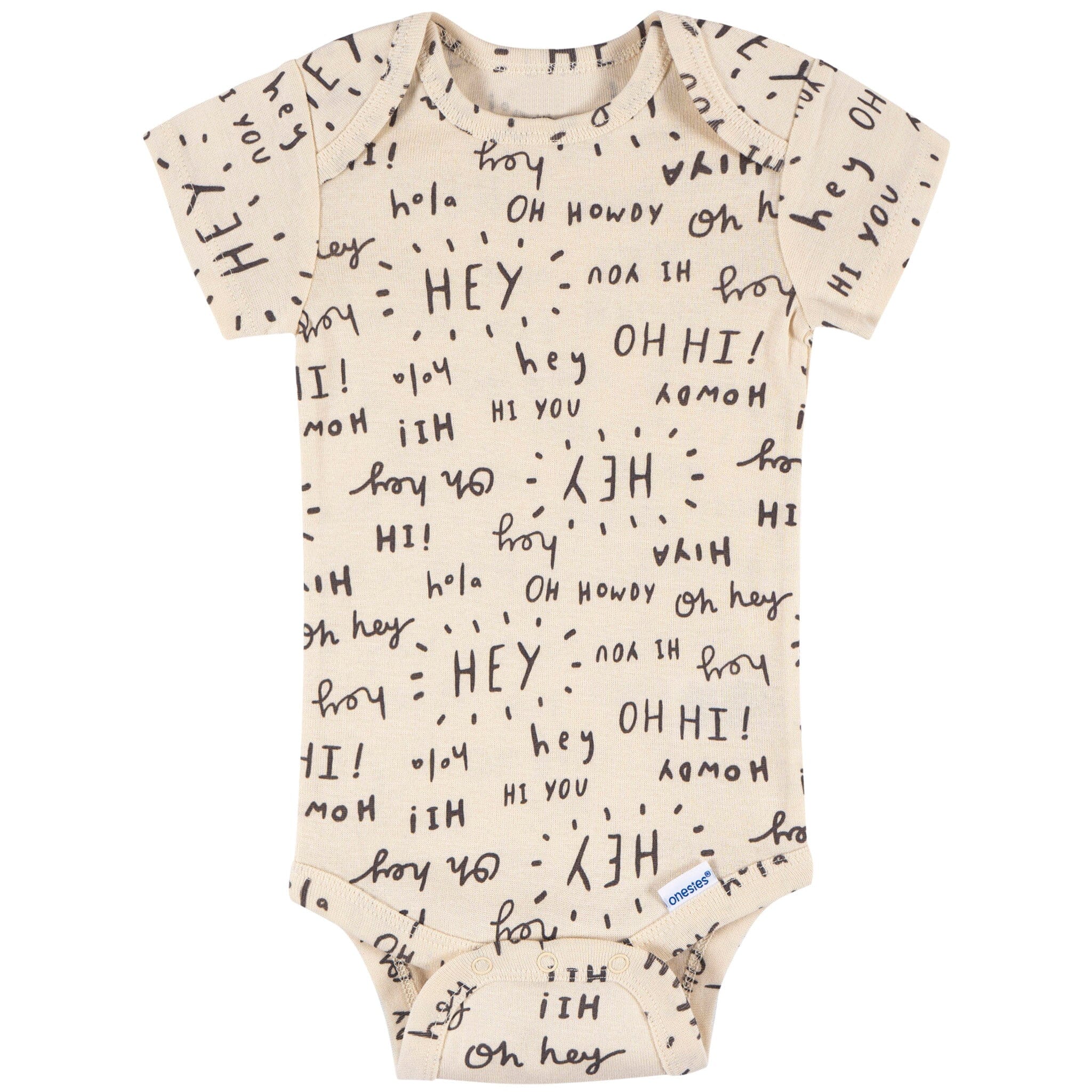 8-Pack Baby Neutral Hello Naptime Short Sleeve Onesies® Bodysuits - Image 7