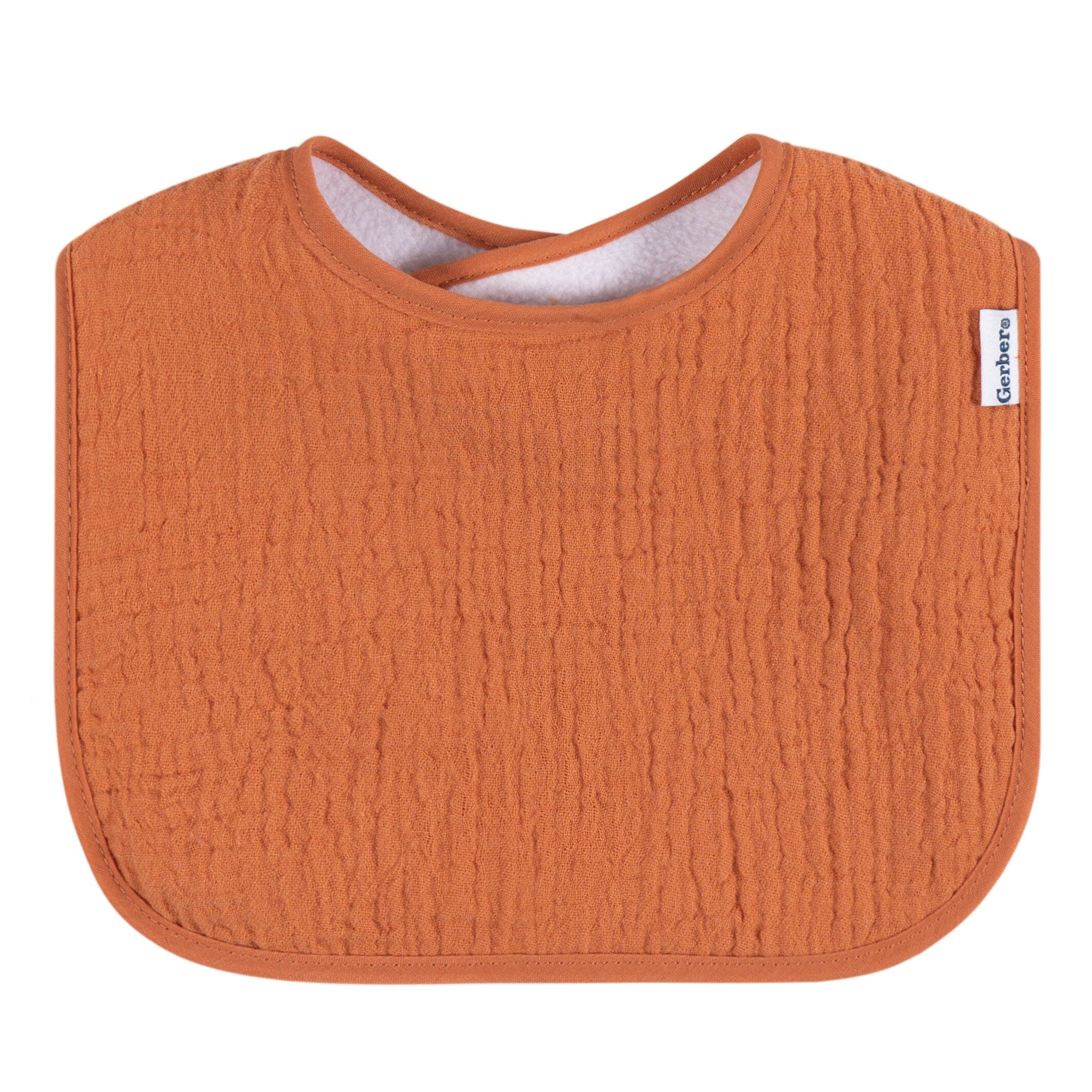 8-Pack Baby Neutral Warm Shades Muslin Drooling Bibs - Image 10