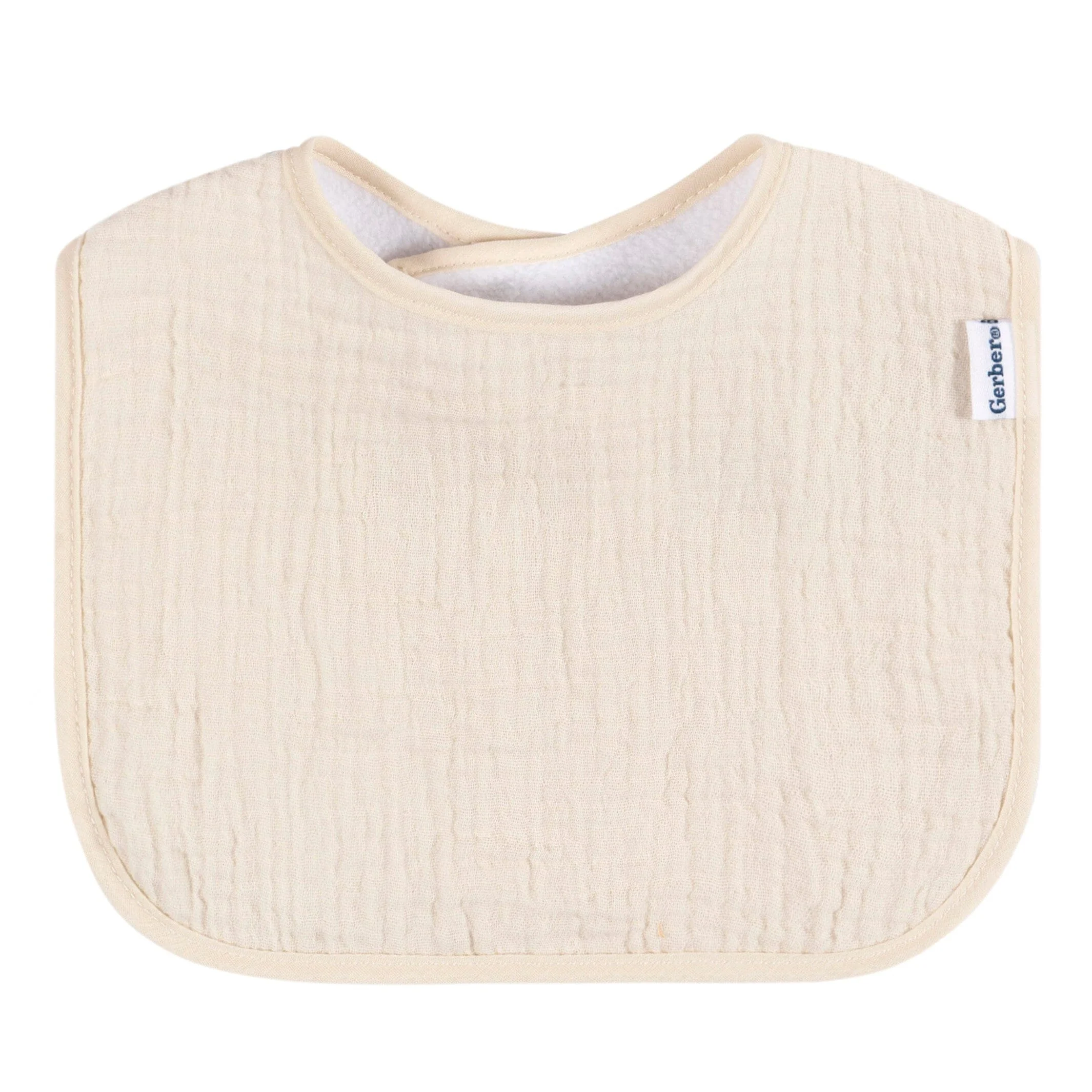 8-Pack Baby Neutral Warm Shades Muslin Drooling Bibs - Image 12