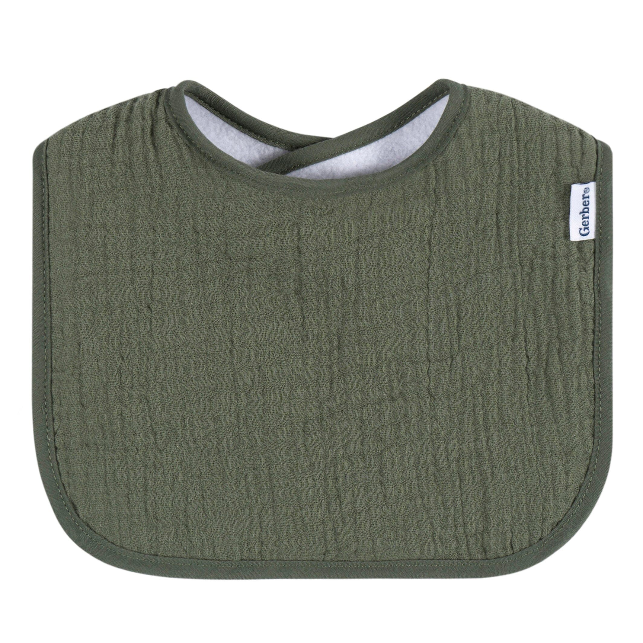 8-Pack Baby Neutral Warm Shades Muslin Drooling Bibs - Image 5