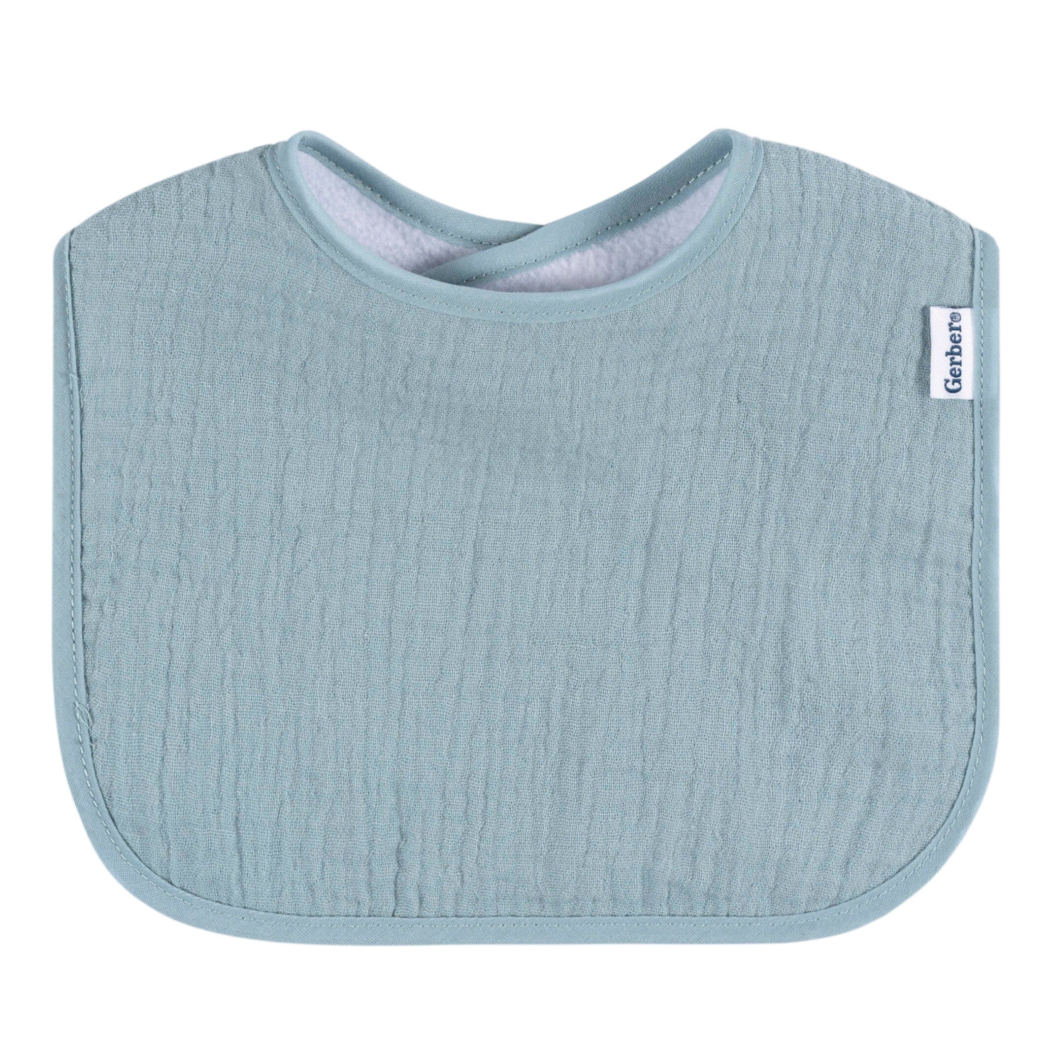 8-Pack Baby Neutral Warm Shades Muslin Drooling Bibs - Image 6