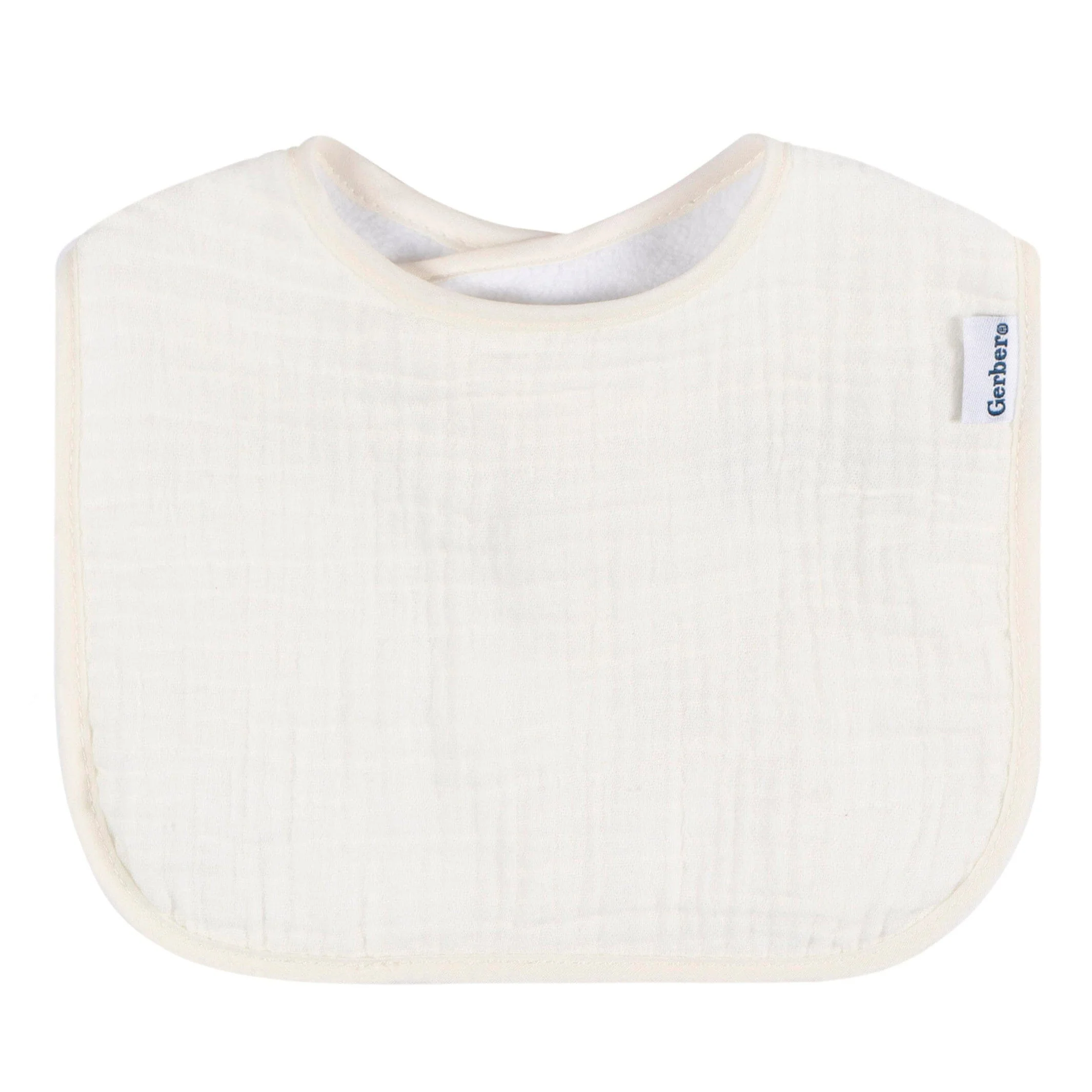 8-Pack Baby Neutral Warm Shades Muslin Drooling Bibs - Image 8