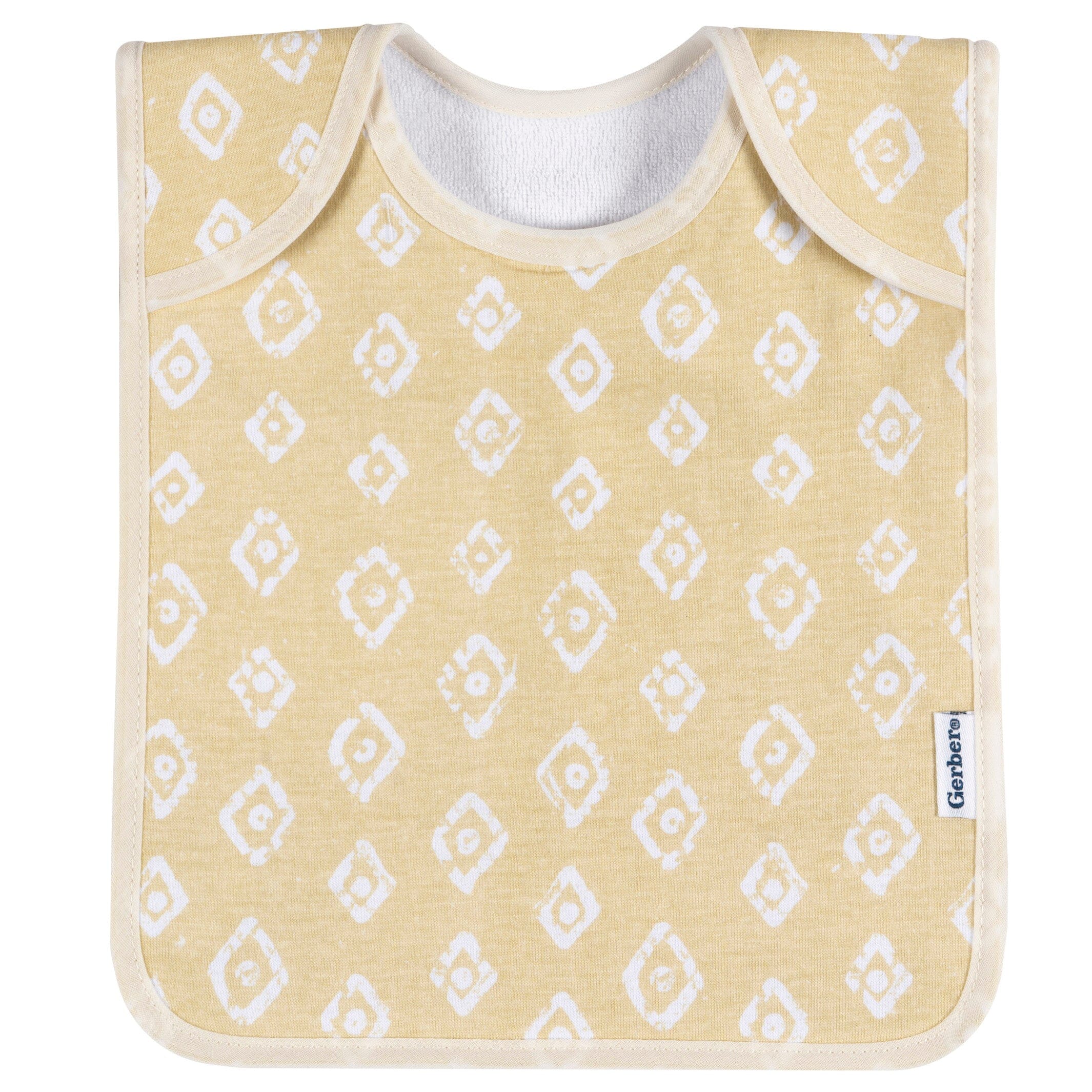 8-Pack Baby Neutral Safari Jersey Lap Shoulder Bibs - Image 3