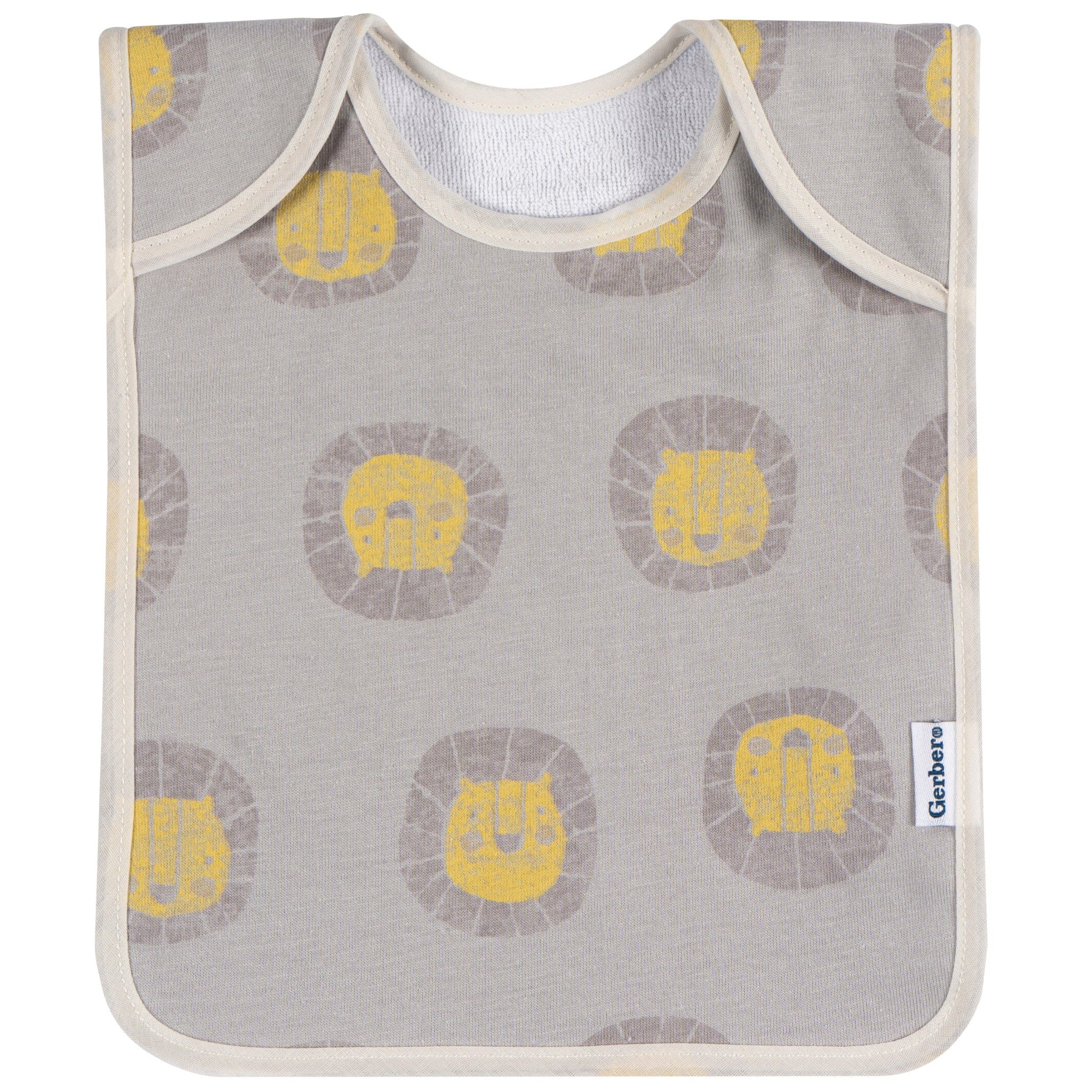 8-Pack Baby Neutral Safari Jersey Lap Shoulder Bibs - Image 4
