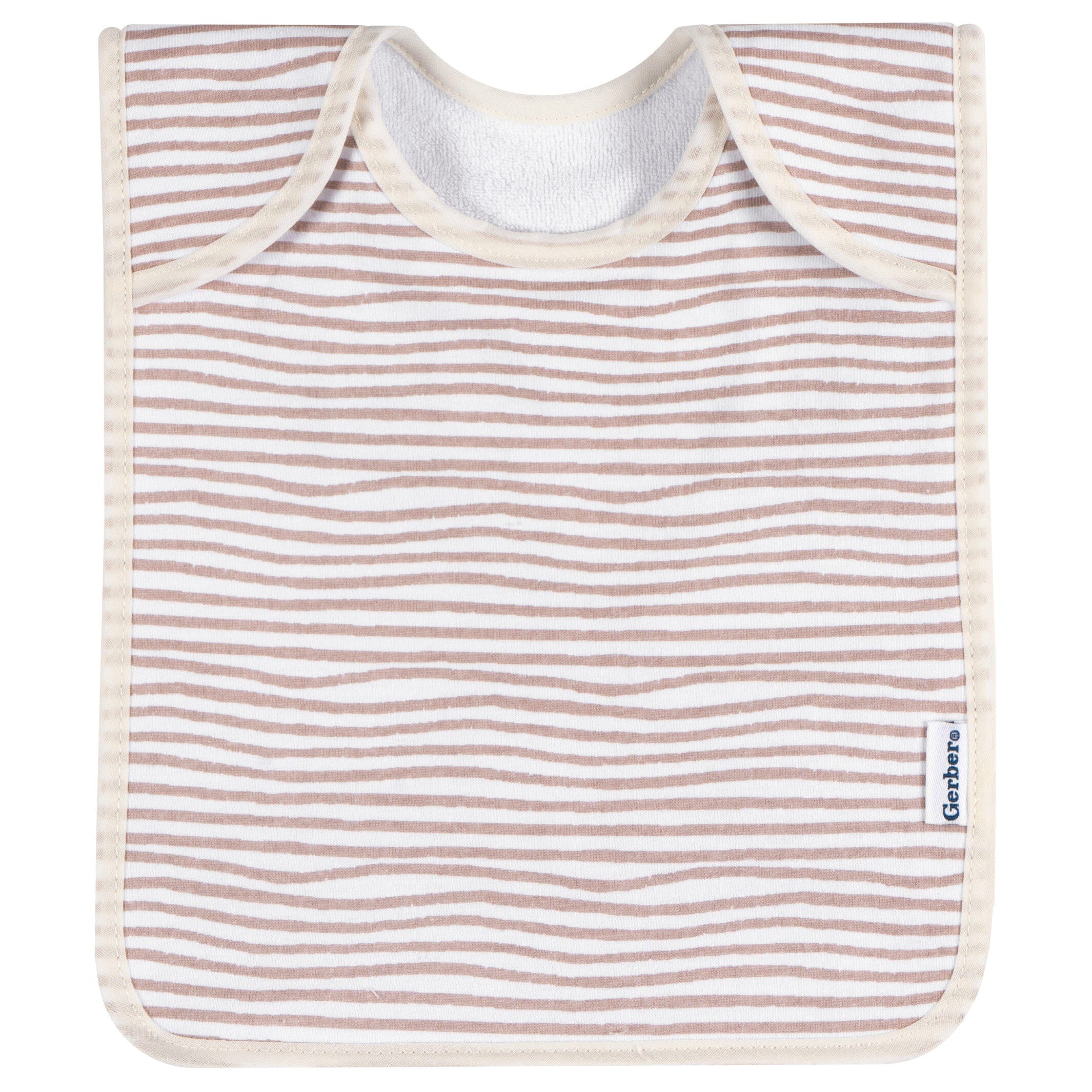 8-Pack Baby Neutral Safari Jersey Lap Shoulder Bibs - Image 5