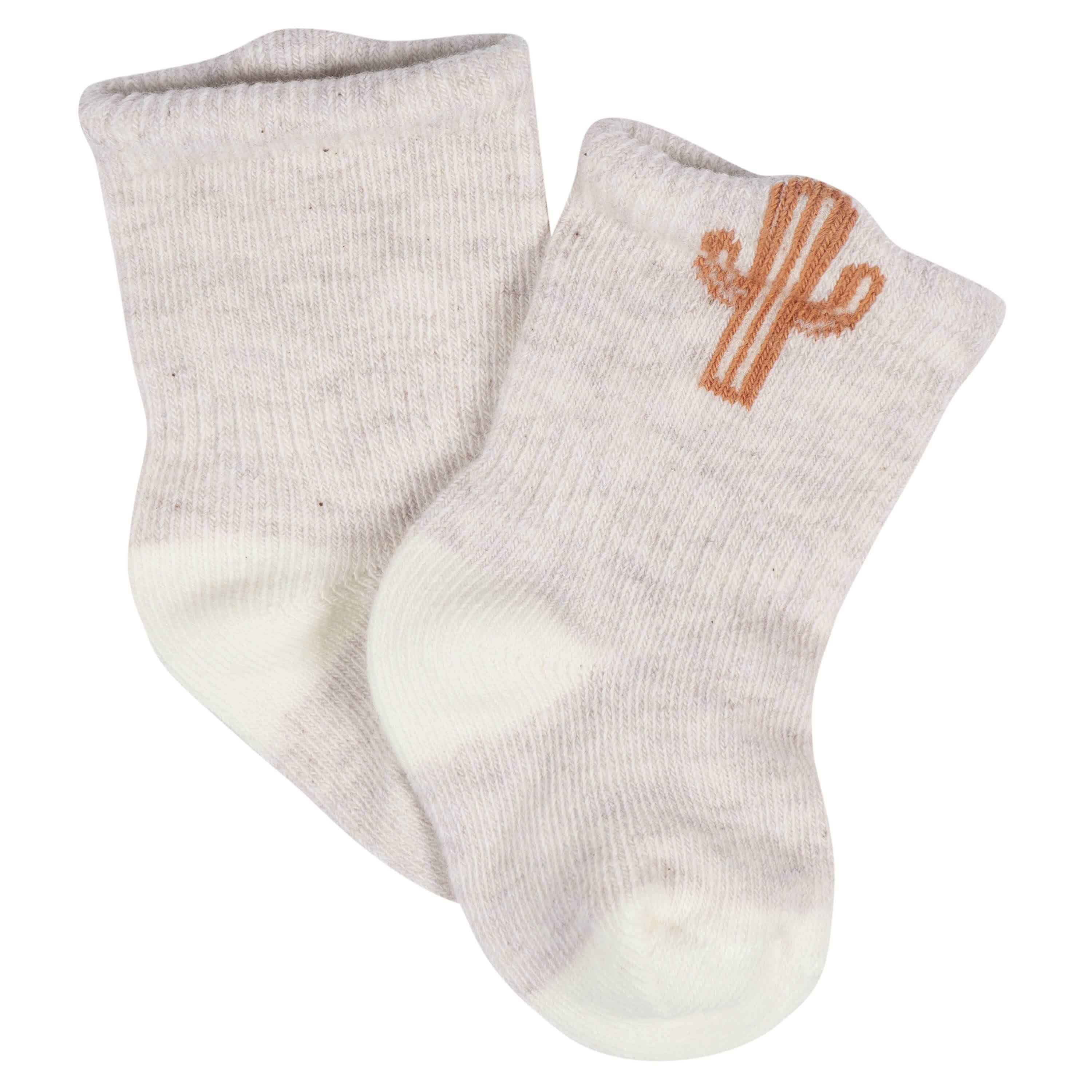 8-Pack Baby Neutral Southwest Jersey Wiggle Proof® Socks - Image 3