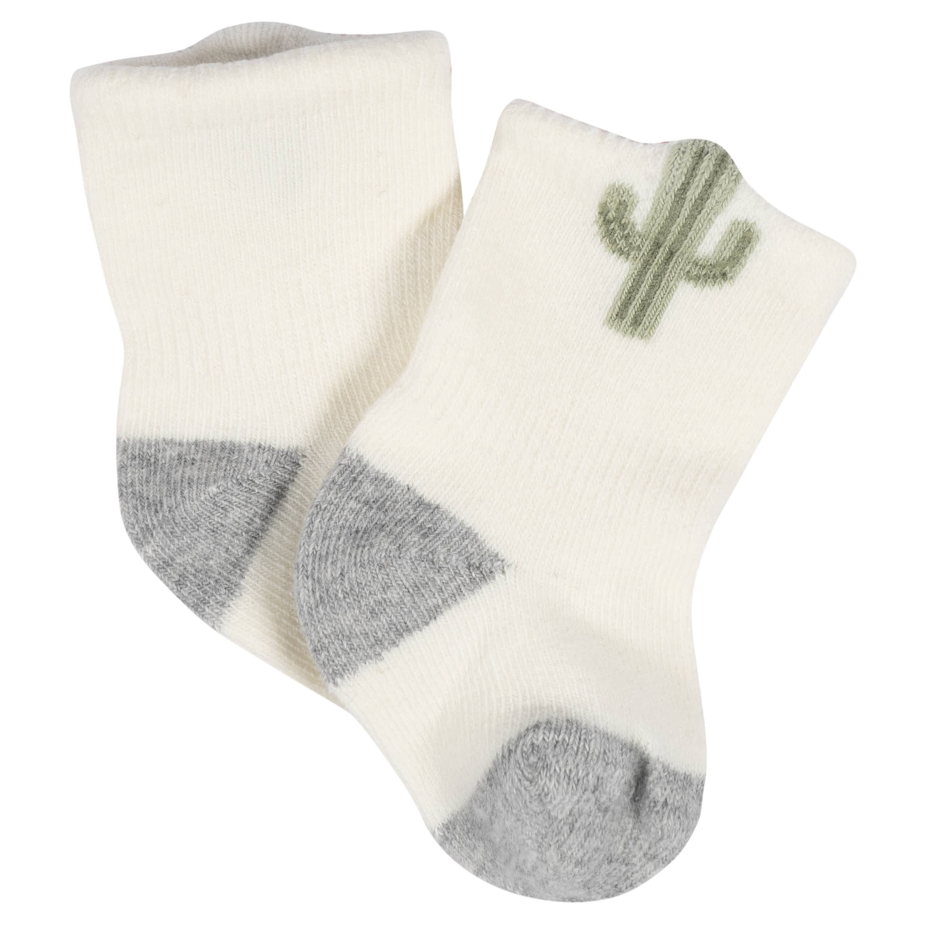 8-Pack Baby Neutral Southwest Jersey Wiggle Proof® Socks - Image 4
