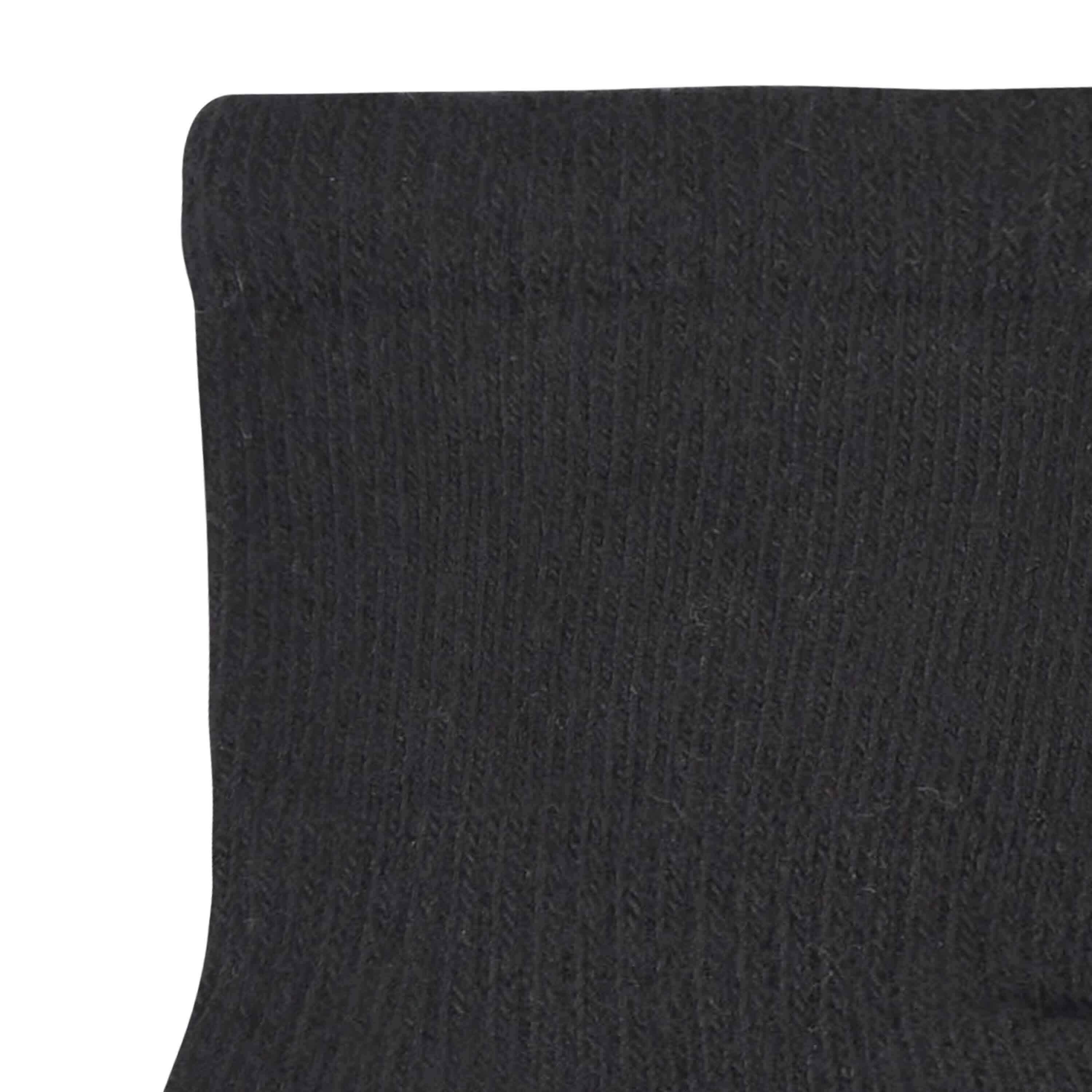 8-Pack Baby & Toddler Black Wiggle Proof® Jersey Crew Socks - Image 3