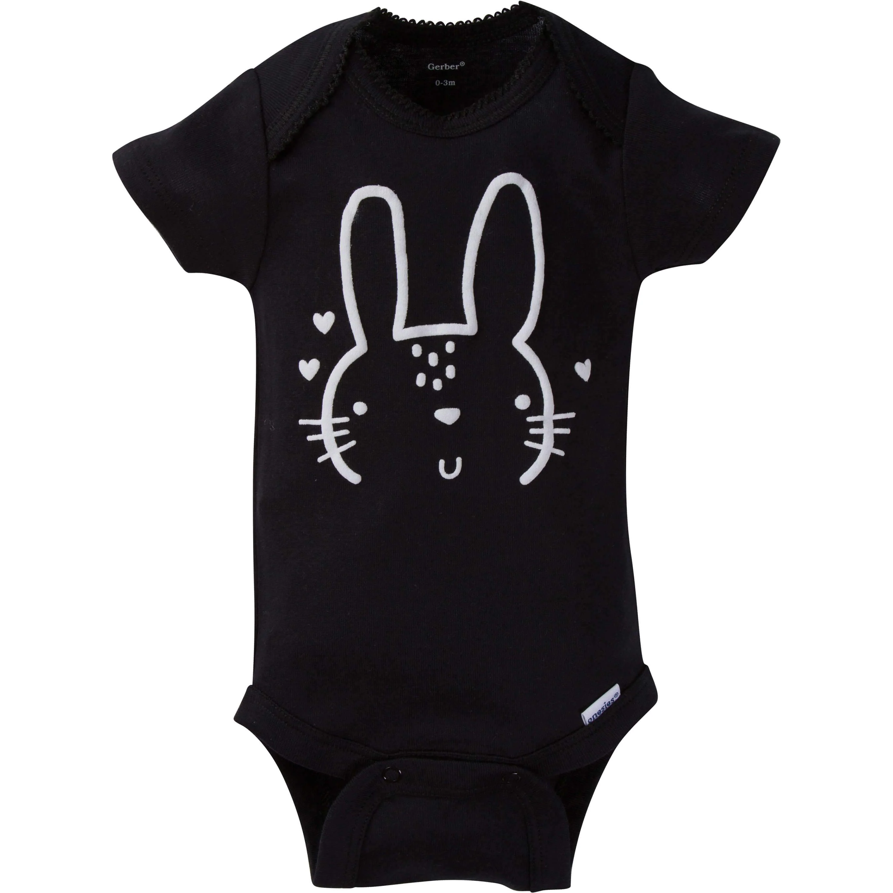 8-Pack Baby Girls Bunny Short-Sleeve Onesies® Bodysuits - Image 3