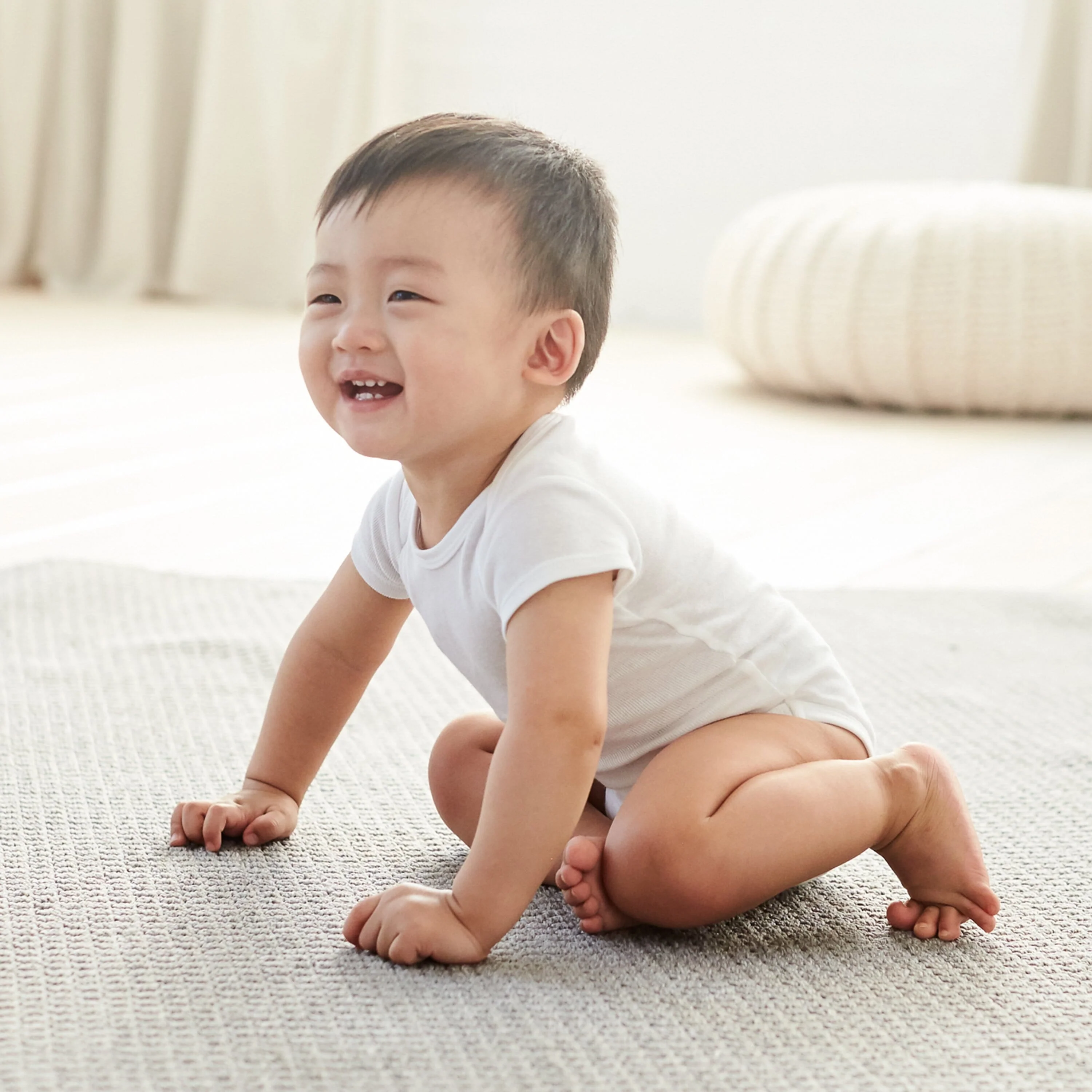 8-Pack Baby Neutral White Long and Short Sleeve OnesiesĀ® Brand Bodysuits - Image 2
