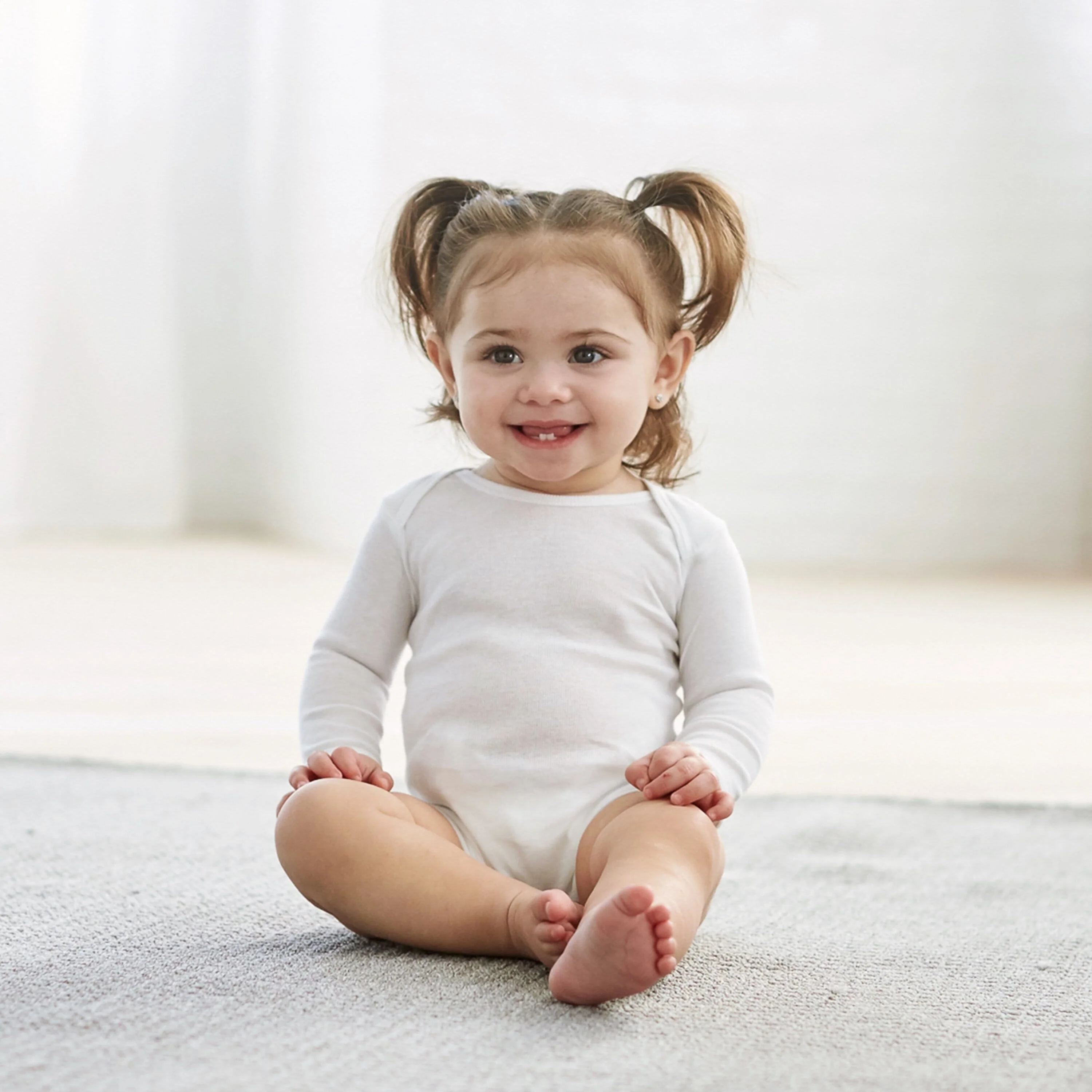 8-Pack Baby Neutral White Long and Short Sleeve OnesiesĀ® Brand Bodysuits - Image 3