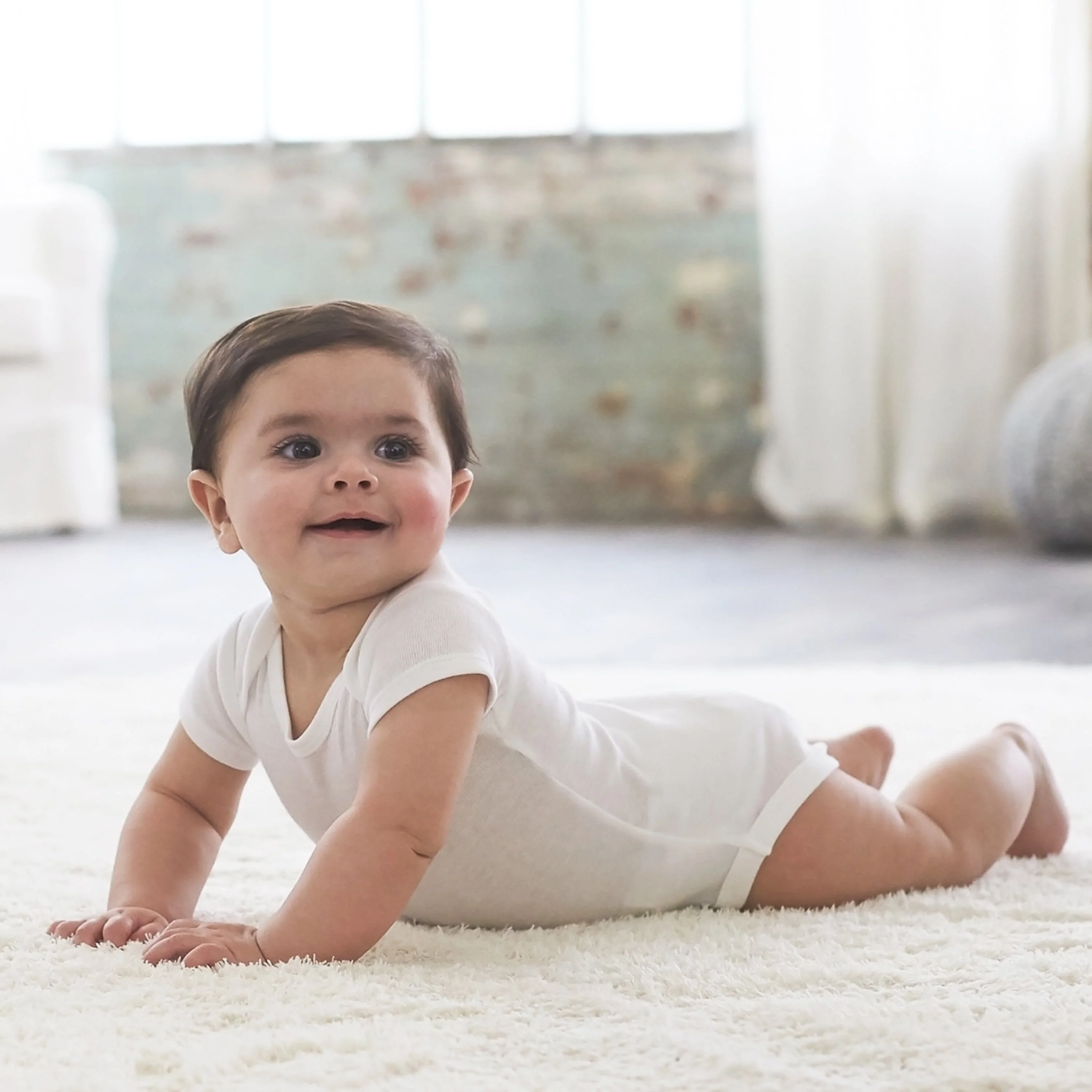 8-Pack Baby White Short-Sleeve Onesies® Bodysuits - Image 3