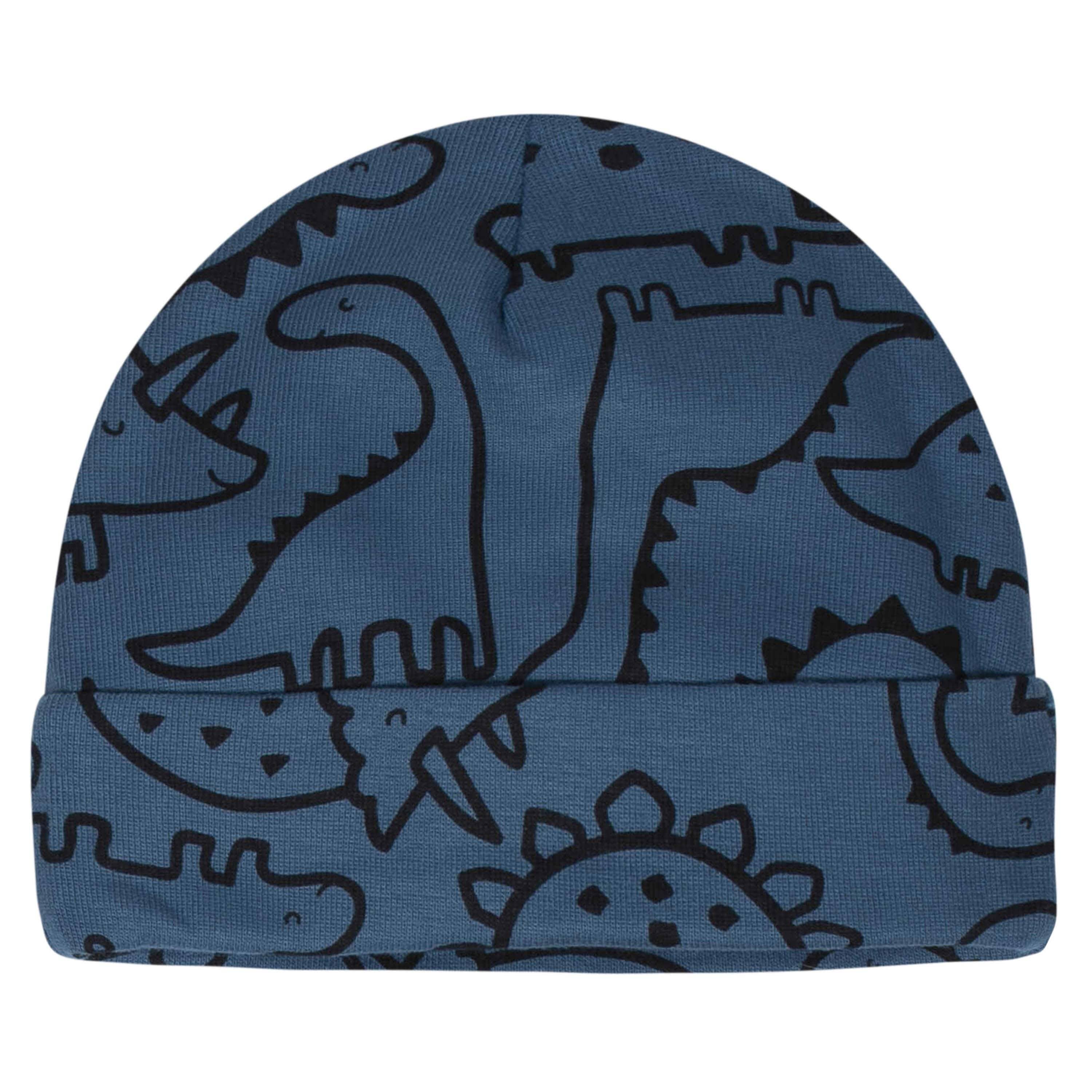 8-Piece Baby Boys Dino Caps & Mittens Set - Image 4