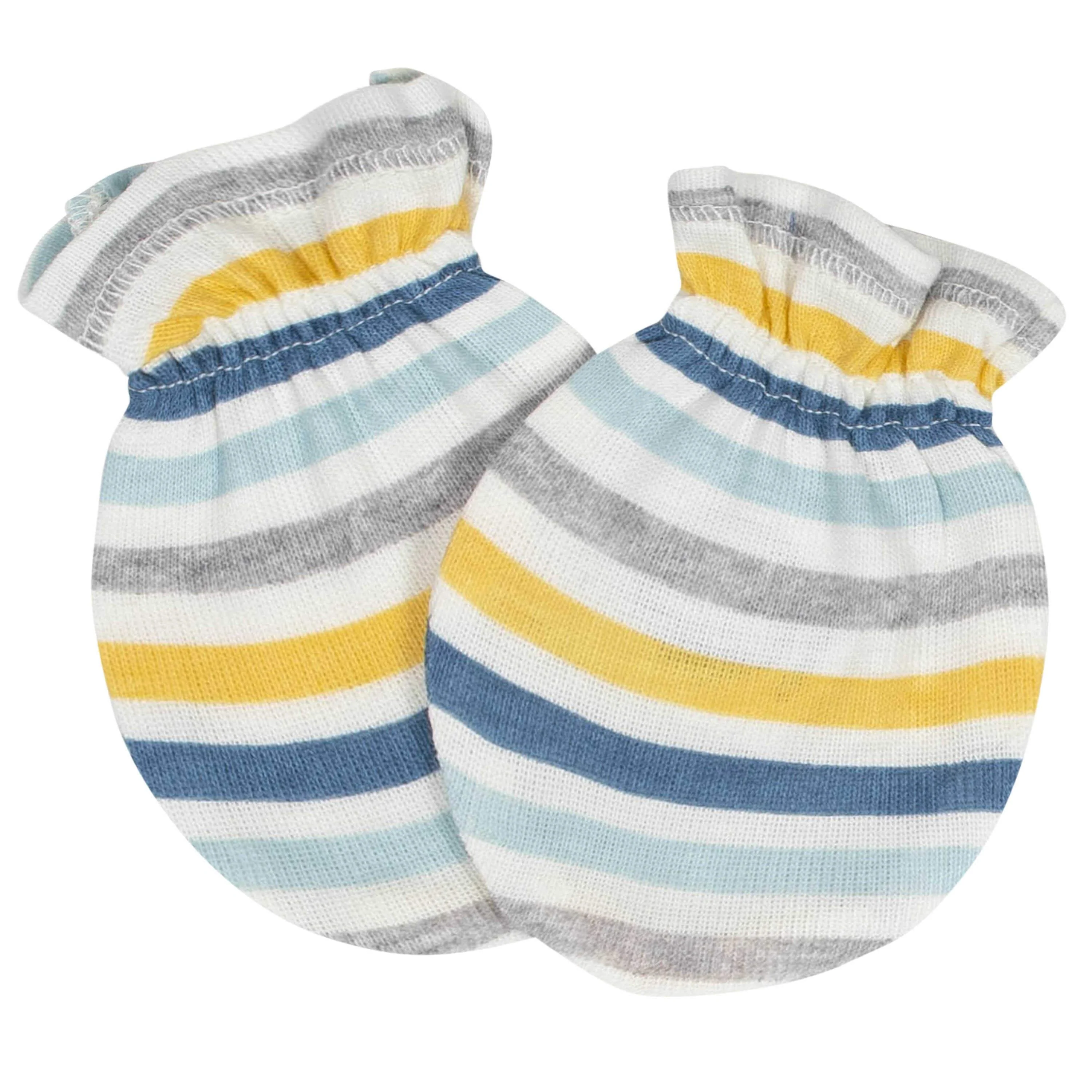 8-Piece Baby Boys Dino Caps & Mittens Set - Image 9