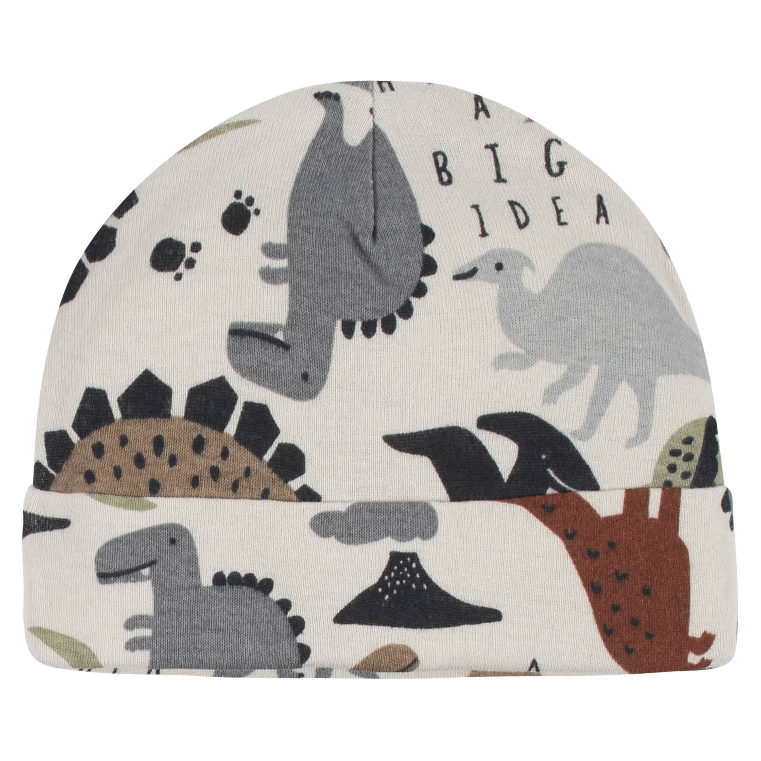 8-Piece Baby Boys Dino Caps & Mittens Set - Image 4