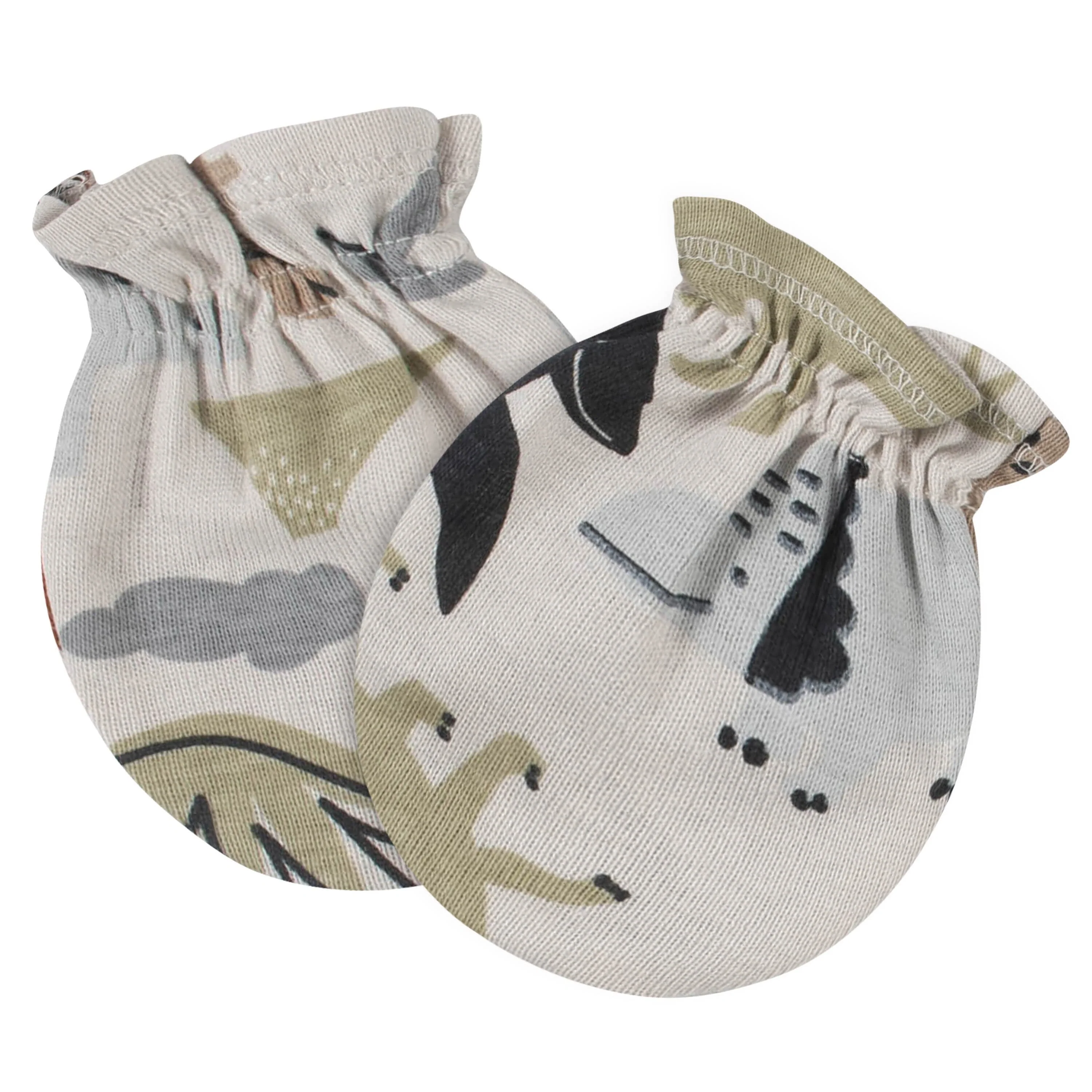 8-Piece Baby Boys Dino Caps & Mittens Set - Image 7