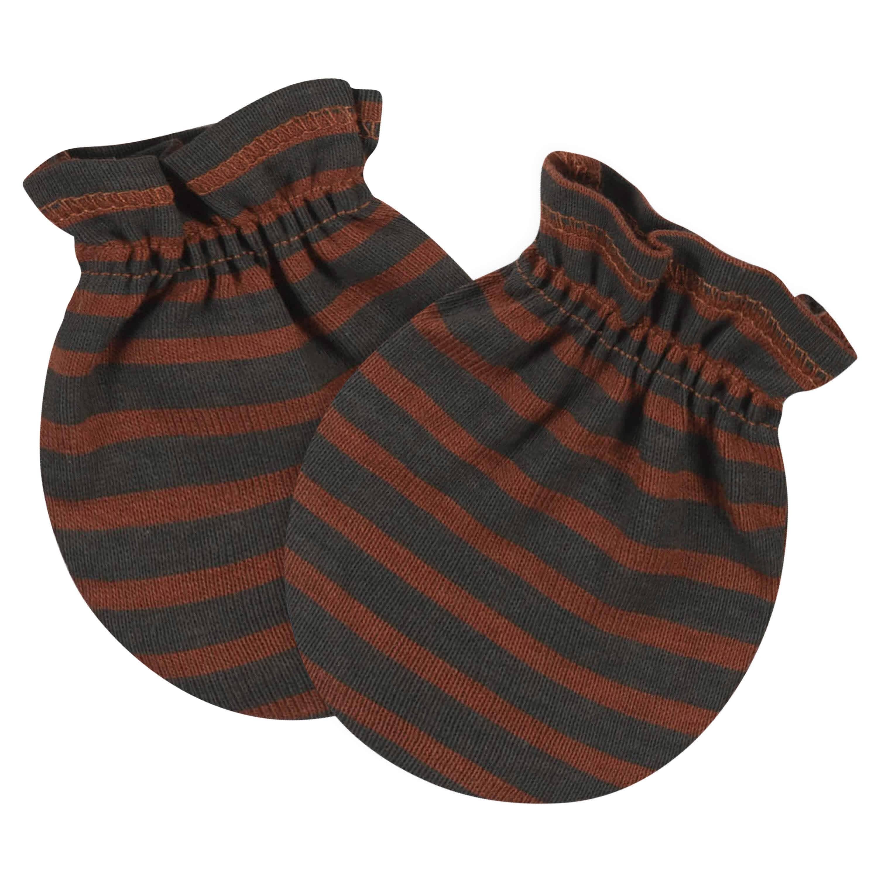 8-Piece Baby Boys Dino Caps & Mittens Set - Image 9