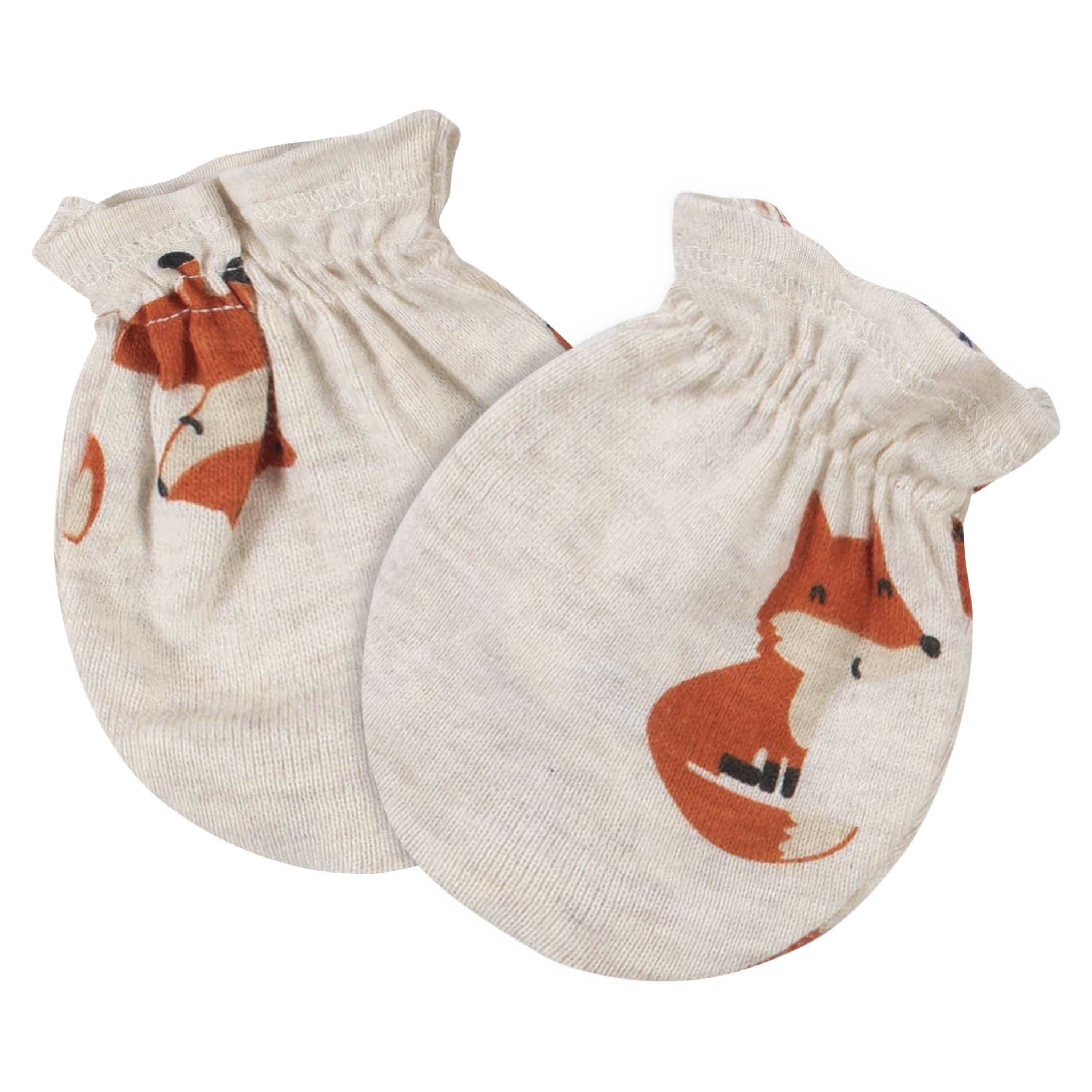 8-Piece Baby Boys Fox Caps & Mittens Set - Image 6