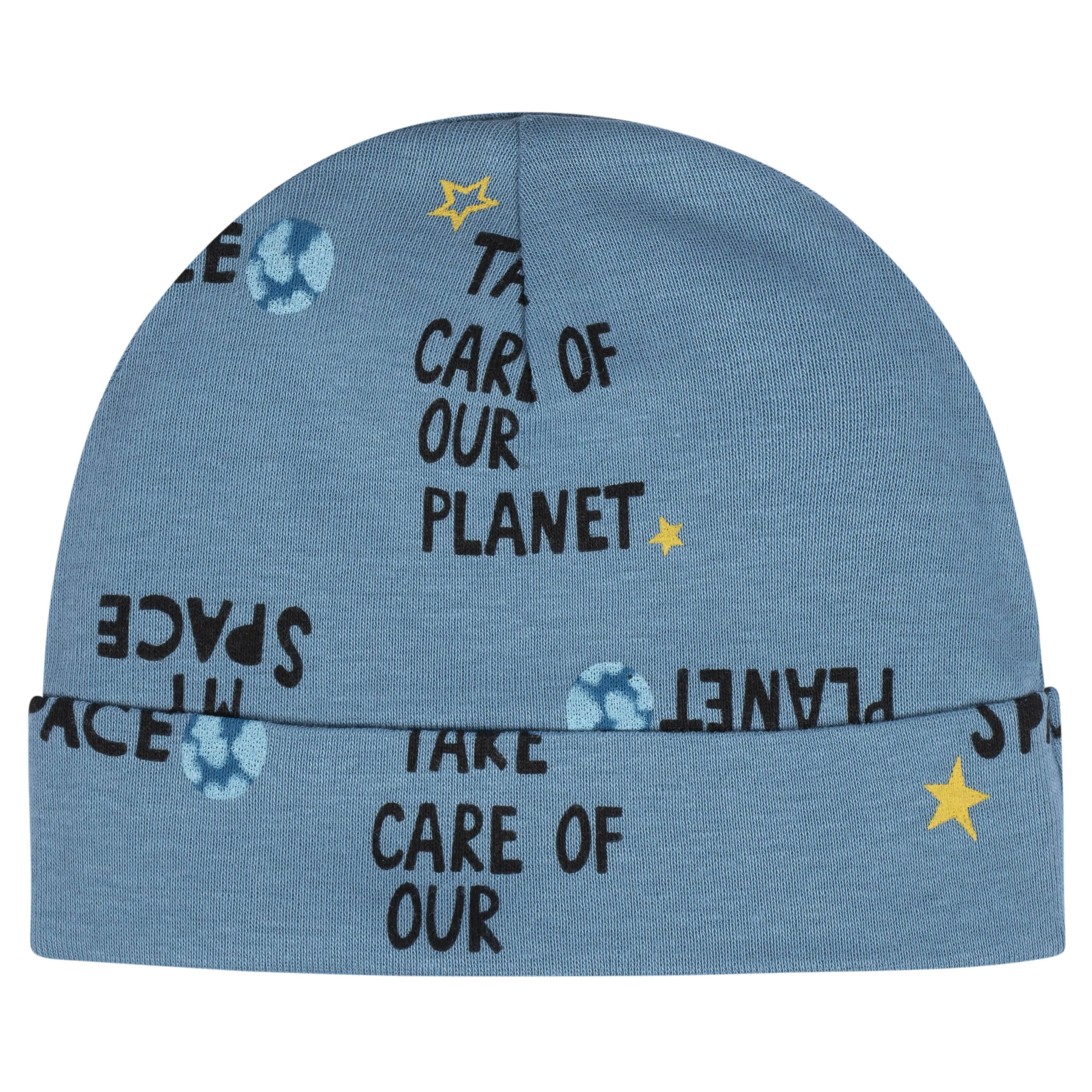 8-Piece Baby Boys Space Explorer No Scratch Mittens & Caps Set - Image 6