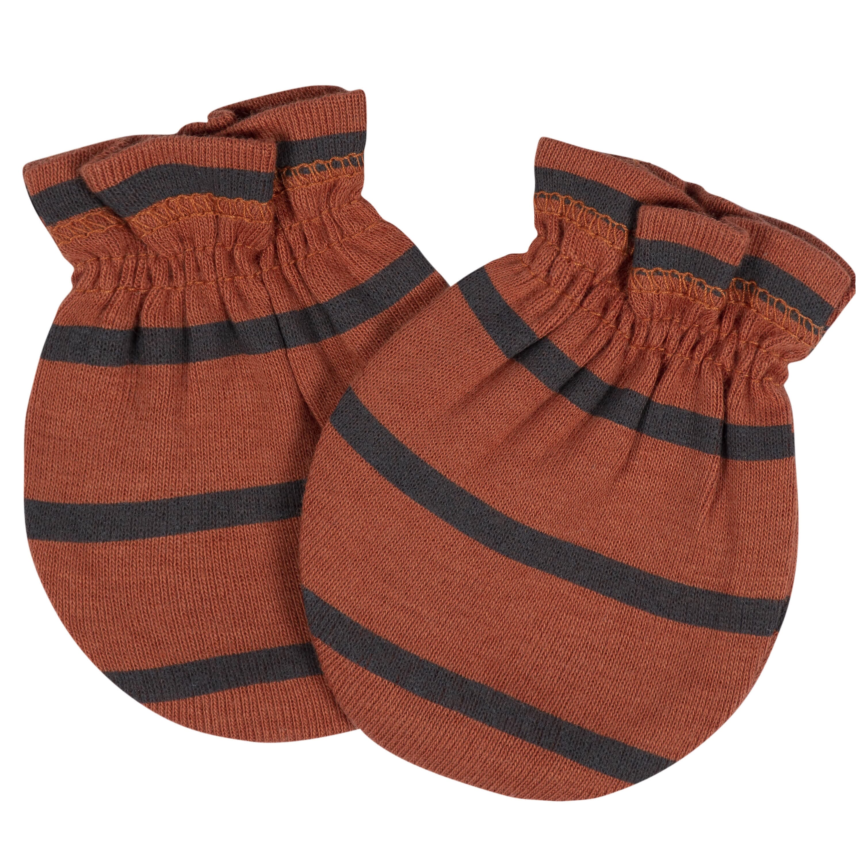 8-Piece Baby Boys Transportation Zone No Scratch Mittens & Caps Set - Image 3