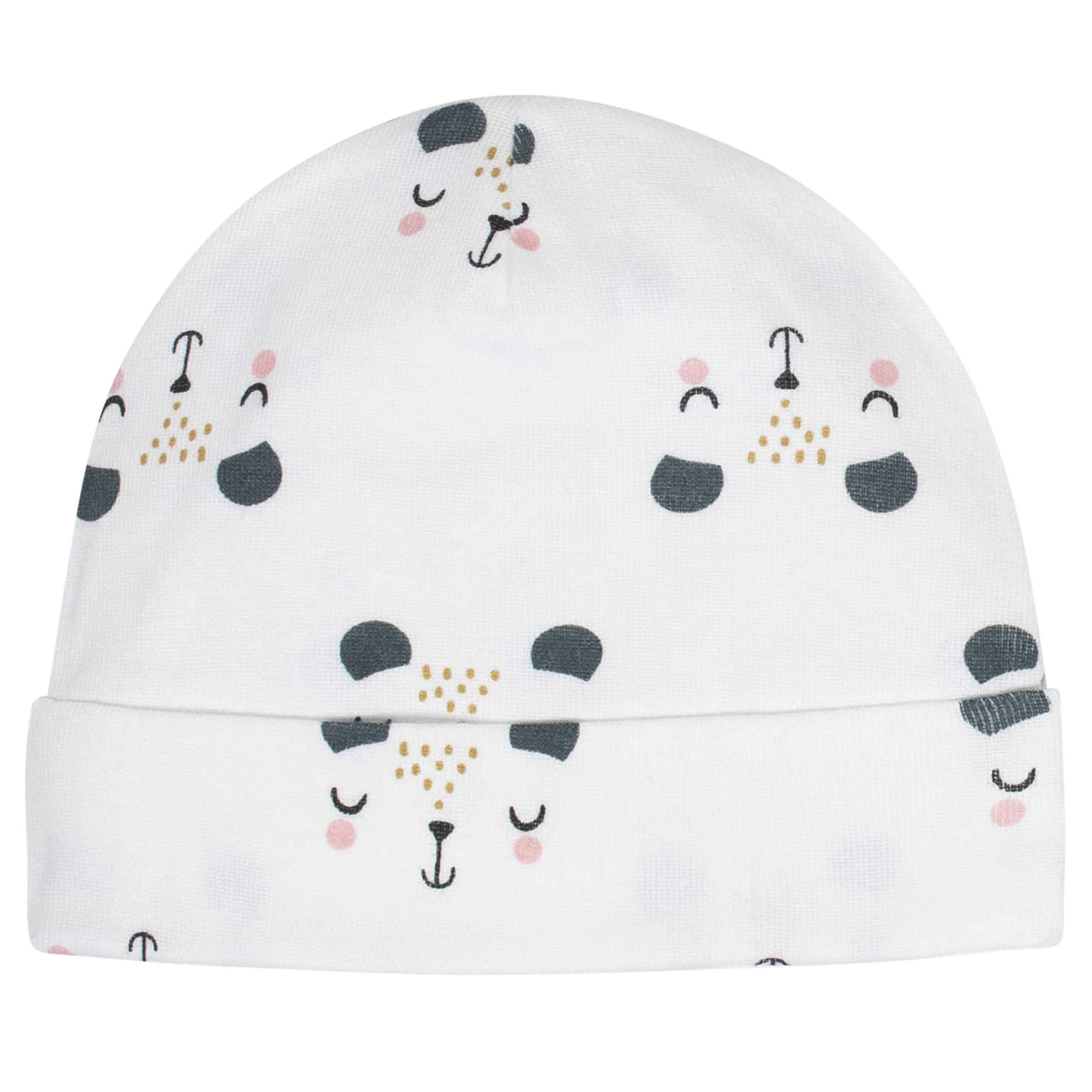 8-Piece Baby Girls Bear Caps & Mittens Set - Image 4