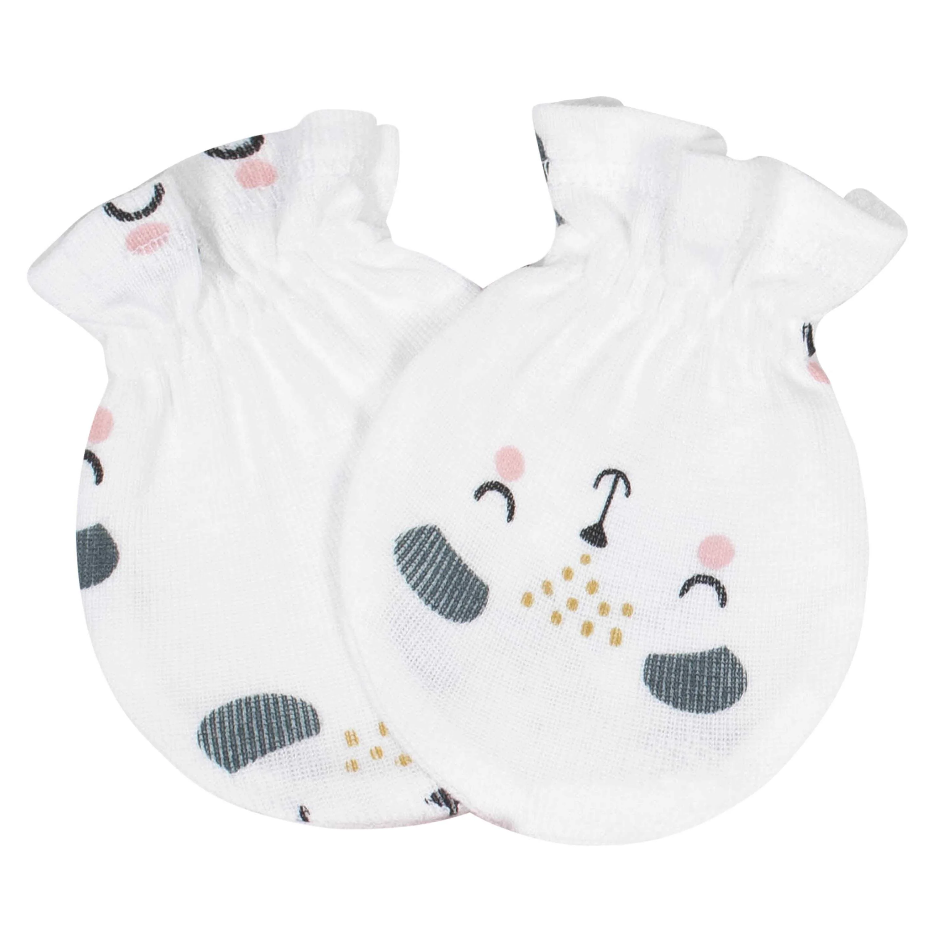 8-Piece Baby Girls Bear Caps & Mittens Set - Image 6