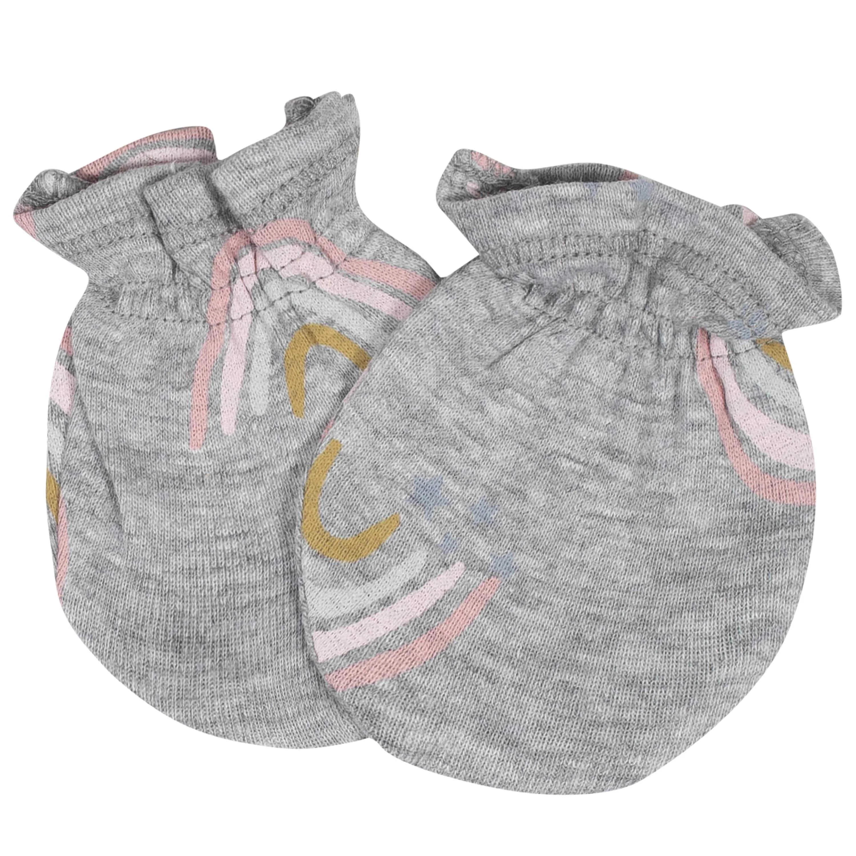 8-Piece Baby Girls Bear Caps & Mittens Set - Image 7