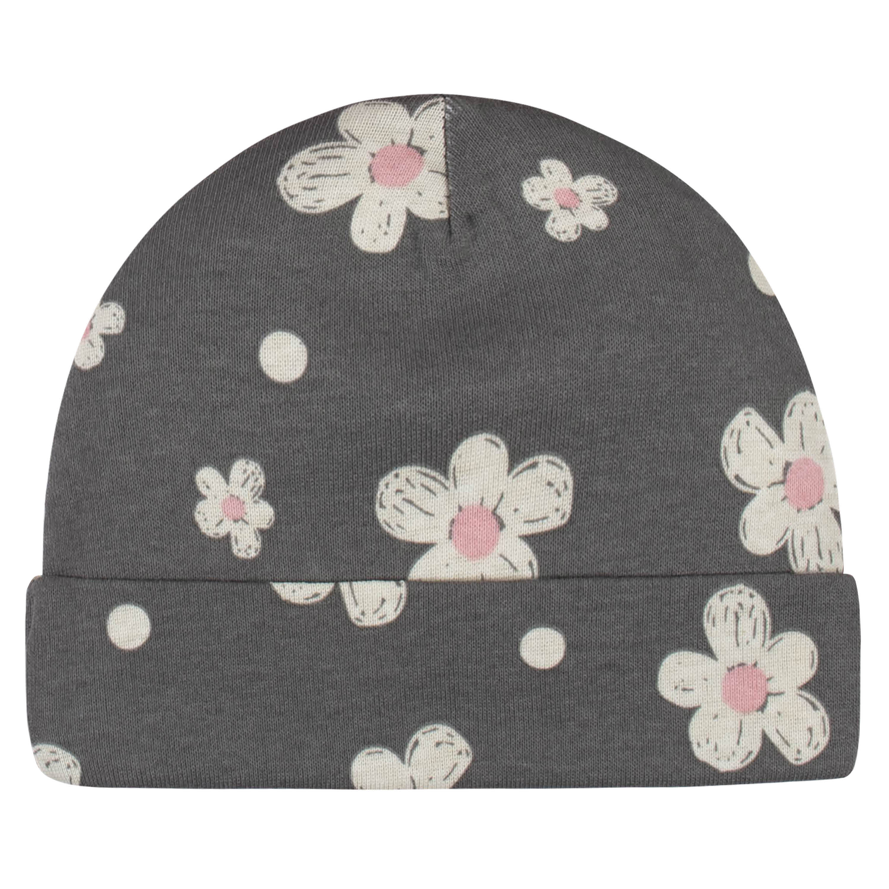 8-Piece Baby Girls Leopard Caps & Mittens Set - Image 4