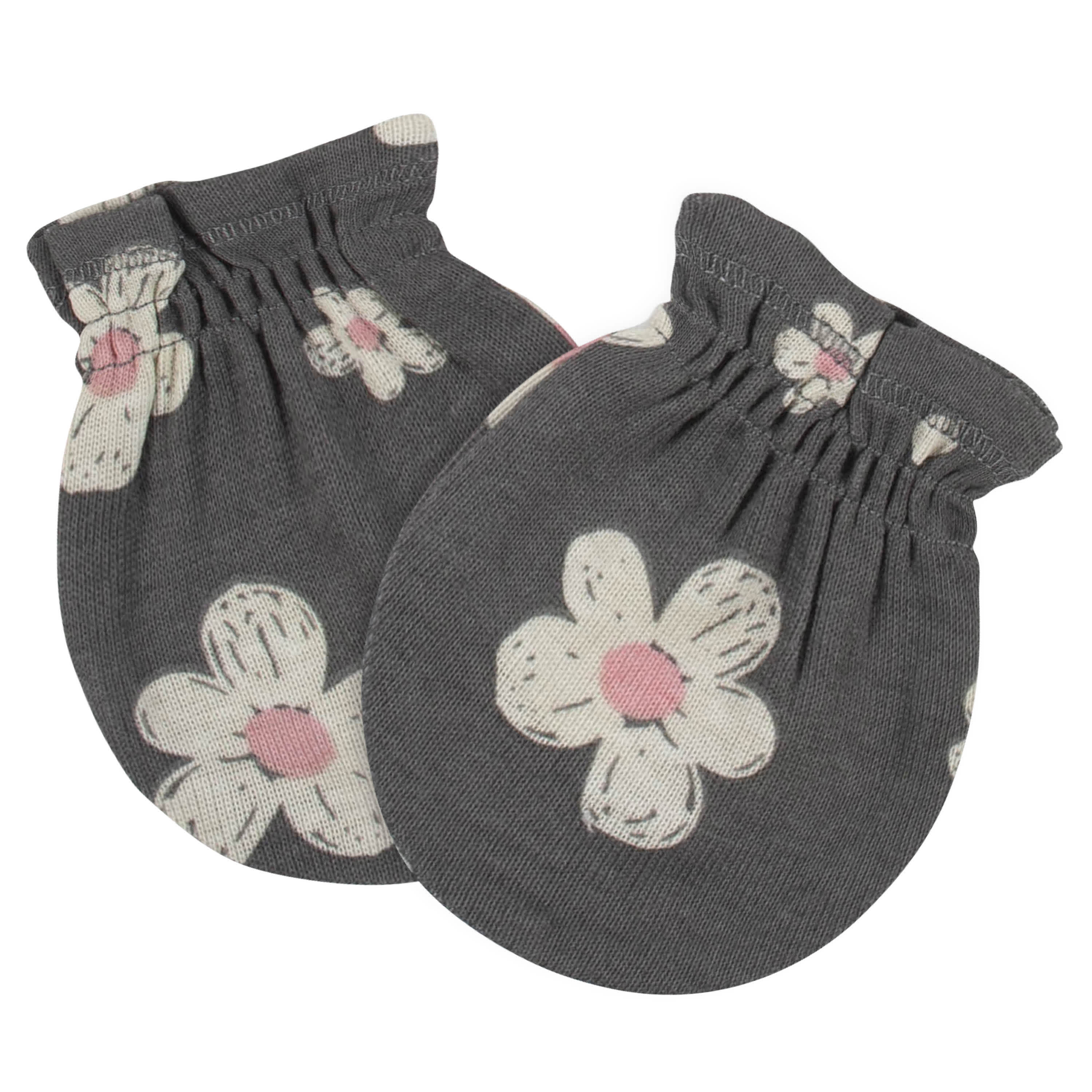8-Piece Baby Girls Leopard Caps & Mittens Set - Image 9