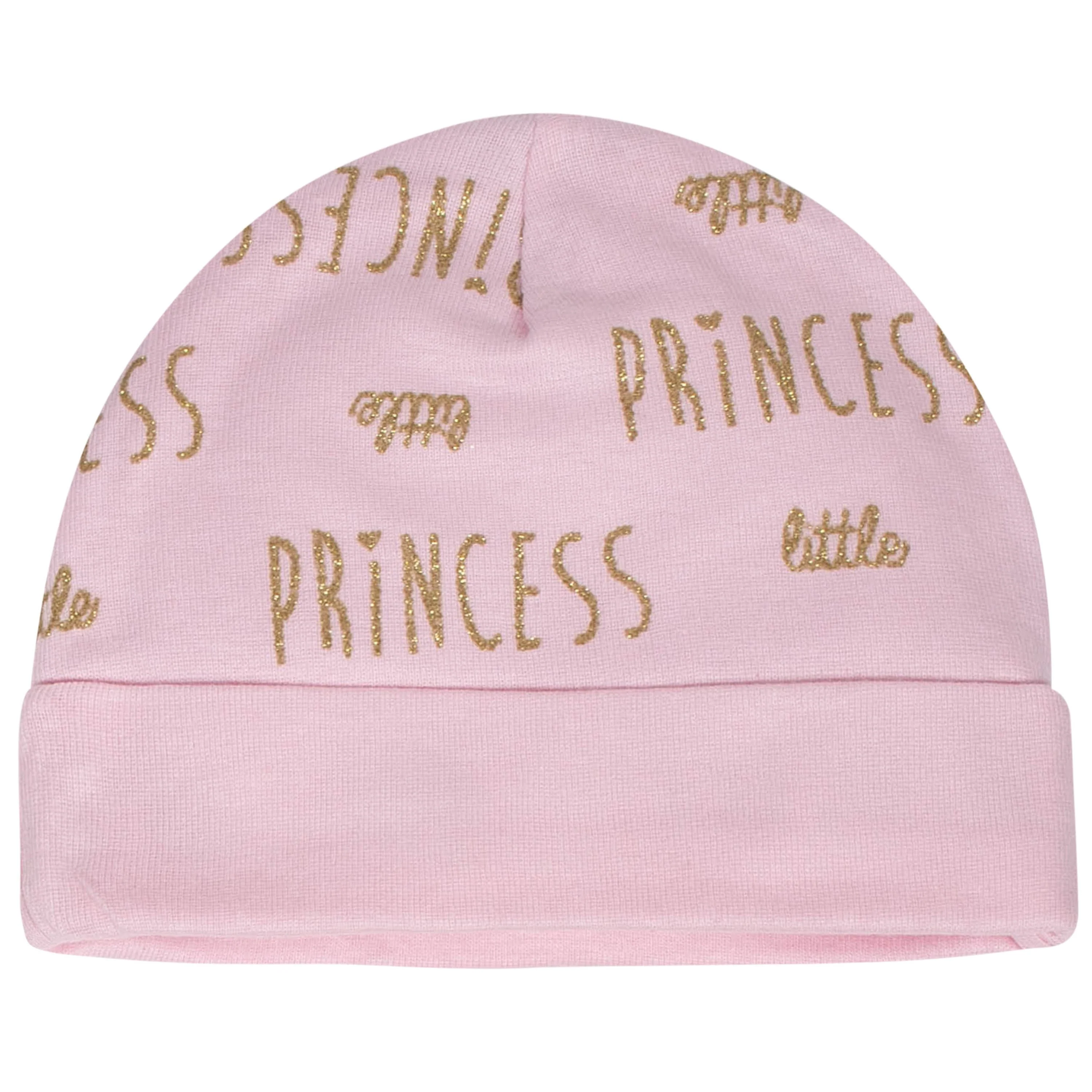 8-Piece Baby Girls Little Princess Caps & Mittens Set - Image 4