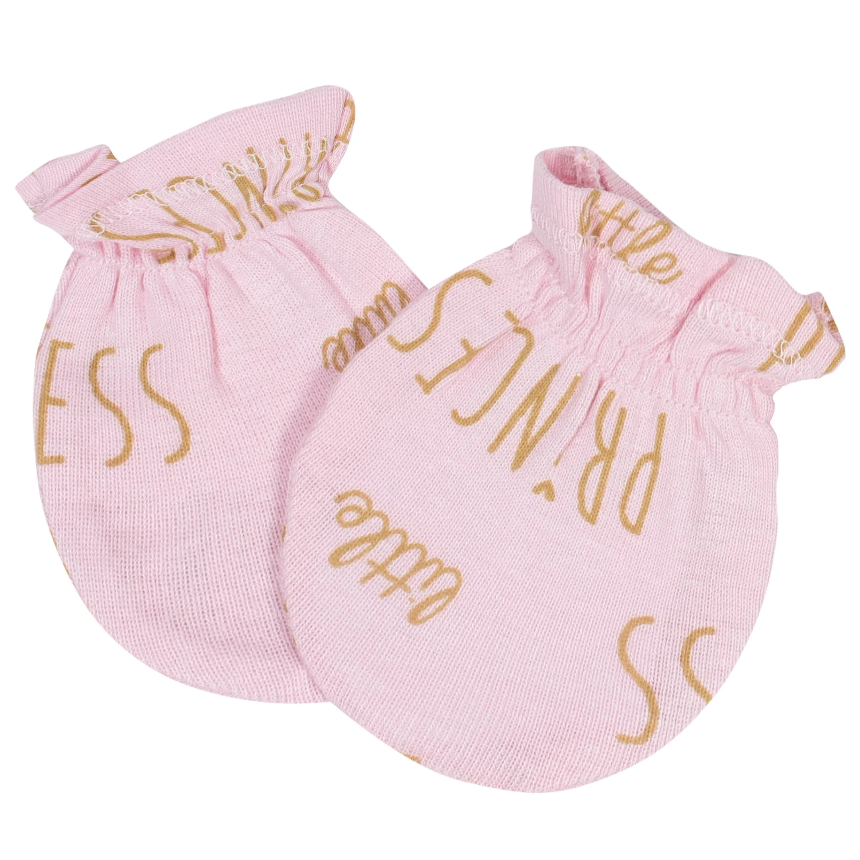 8-Piece Baby Girls Little Princess Caps & Mittens Set - Image 6