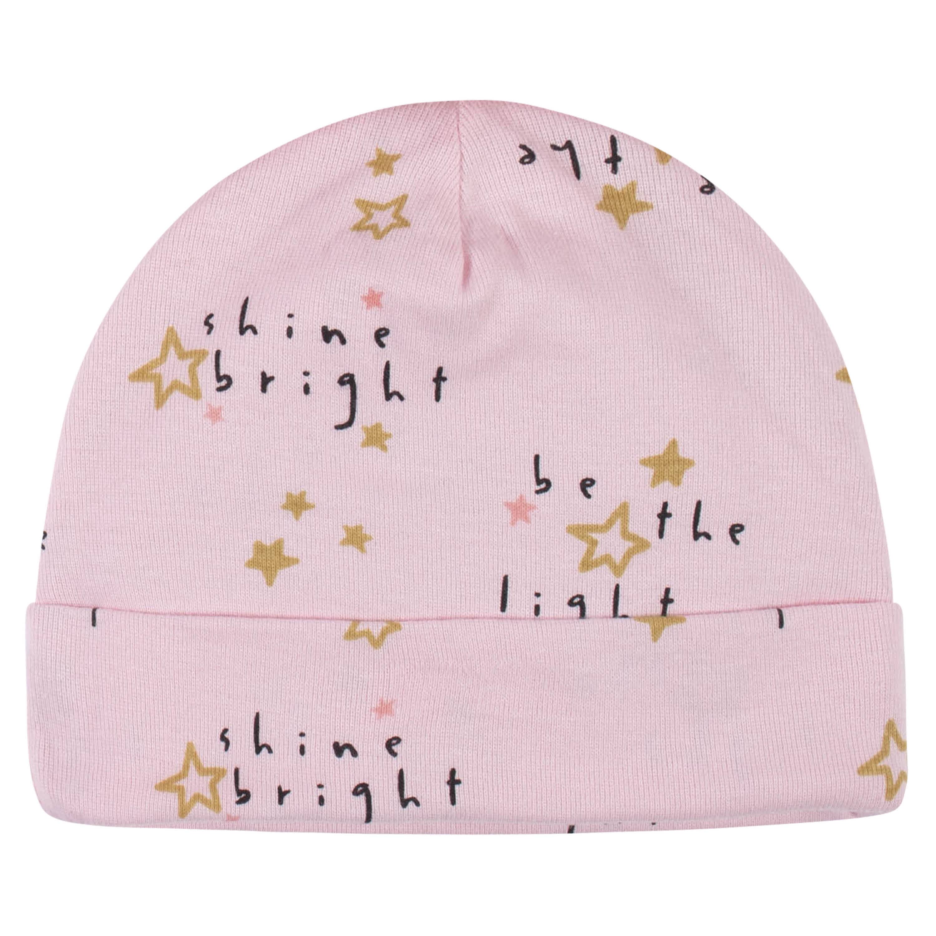 8-Piece Baby Girls Princess Caps & Mittens Set - Image 4