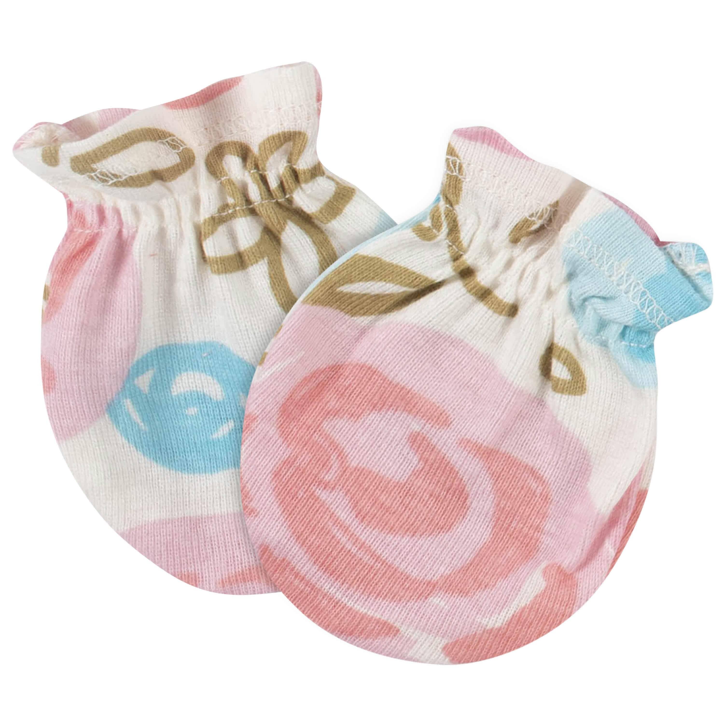 8-Piece Baby Girls Princess Caps & Mittens Set - Image 6