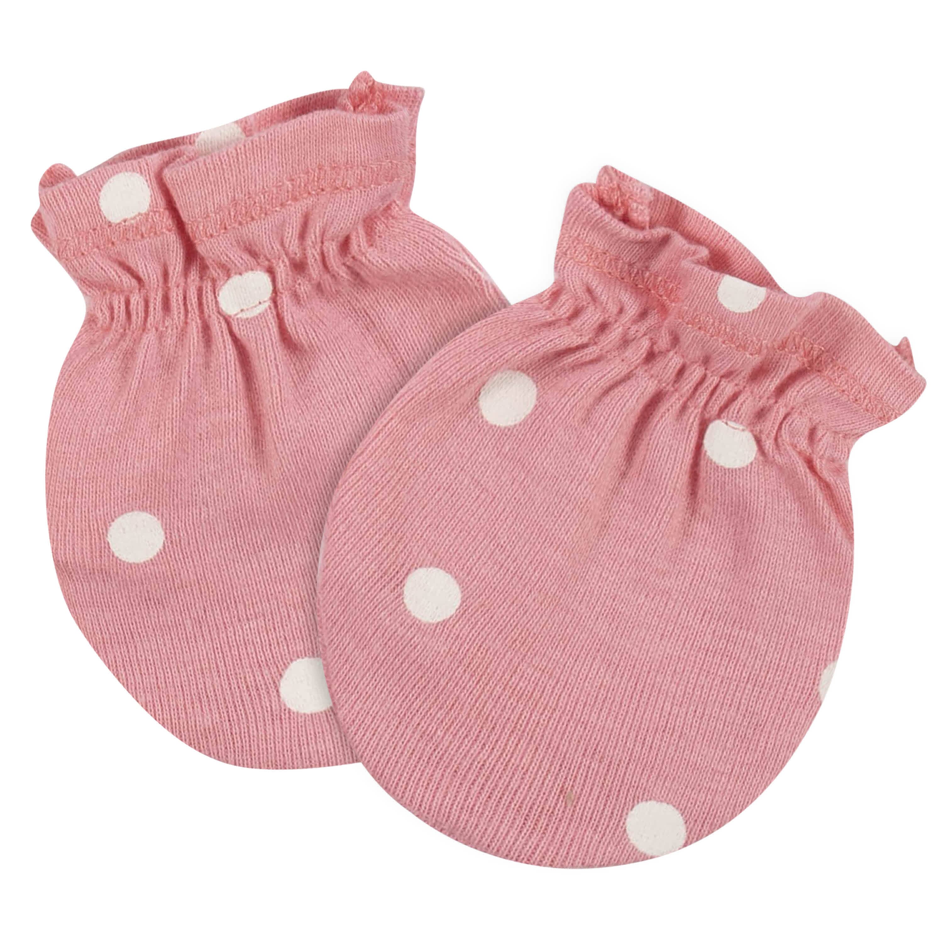 8-Piece Baby Girls Princess Caps & Mittens Set - Image 7