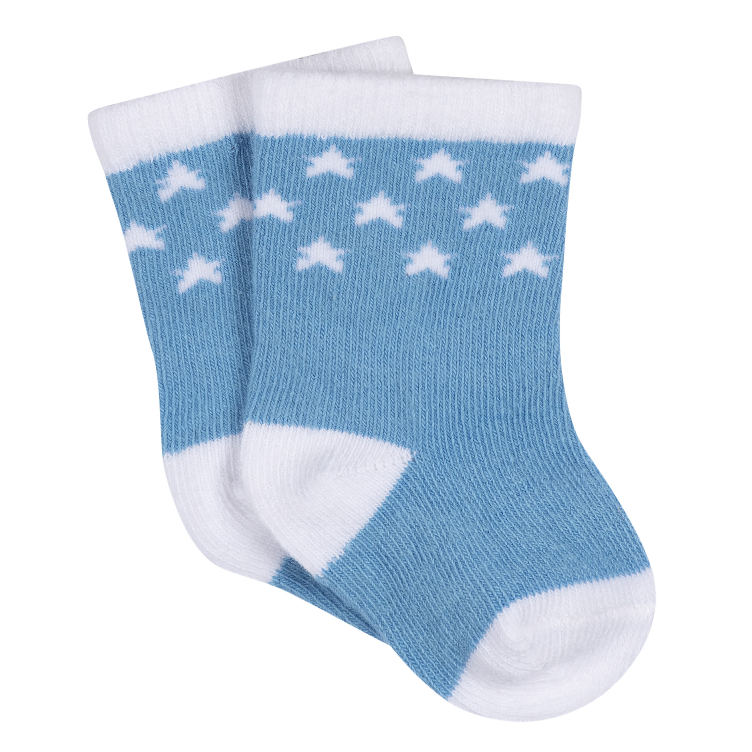 3-Pack Baby Boys Boy Stars Jersey Crew Socks - Image 3