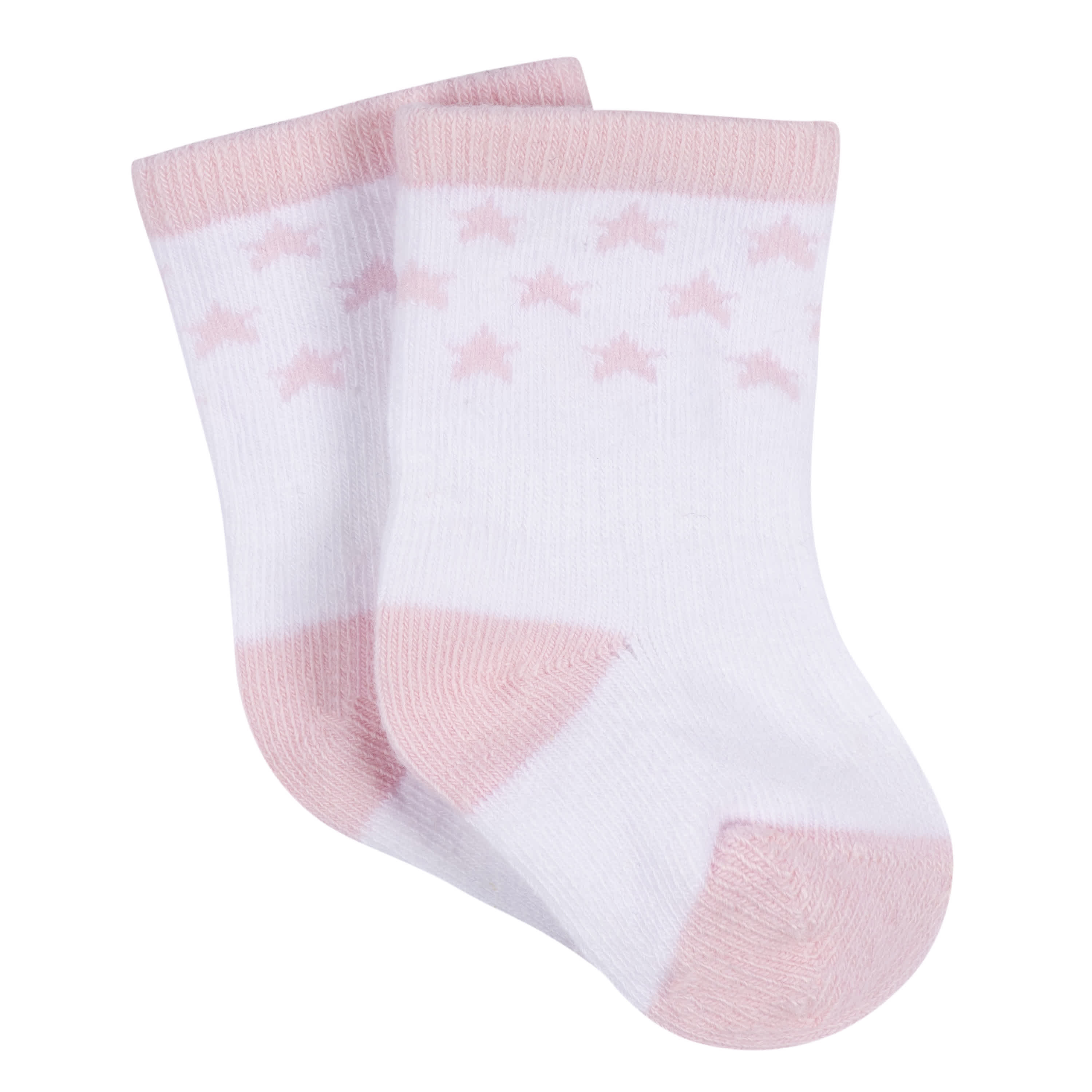 3-Pack Baby Girls Stars Jersey Crew Socks - Image 2