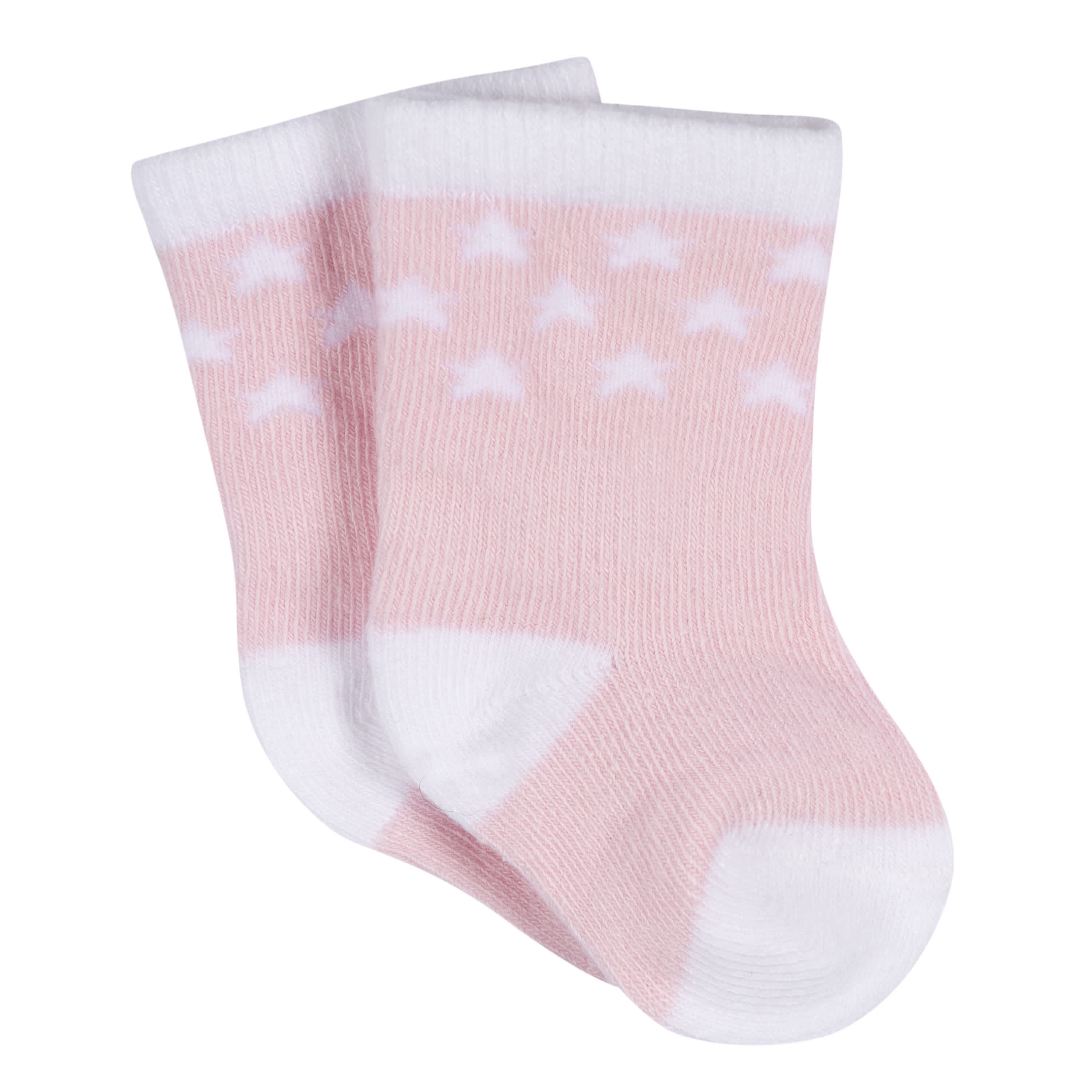 3-Pack Baby Girls Stars Jersey Crew Socks - Image 3