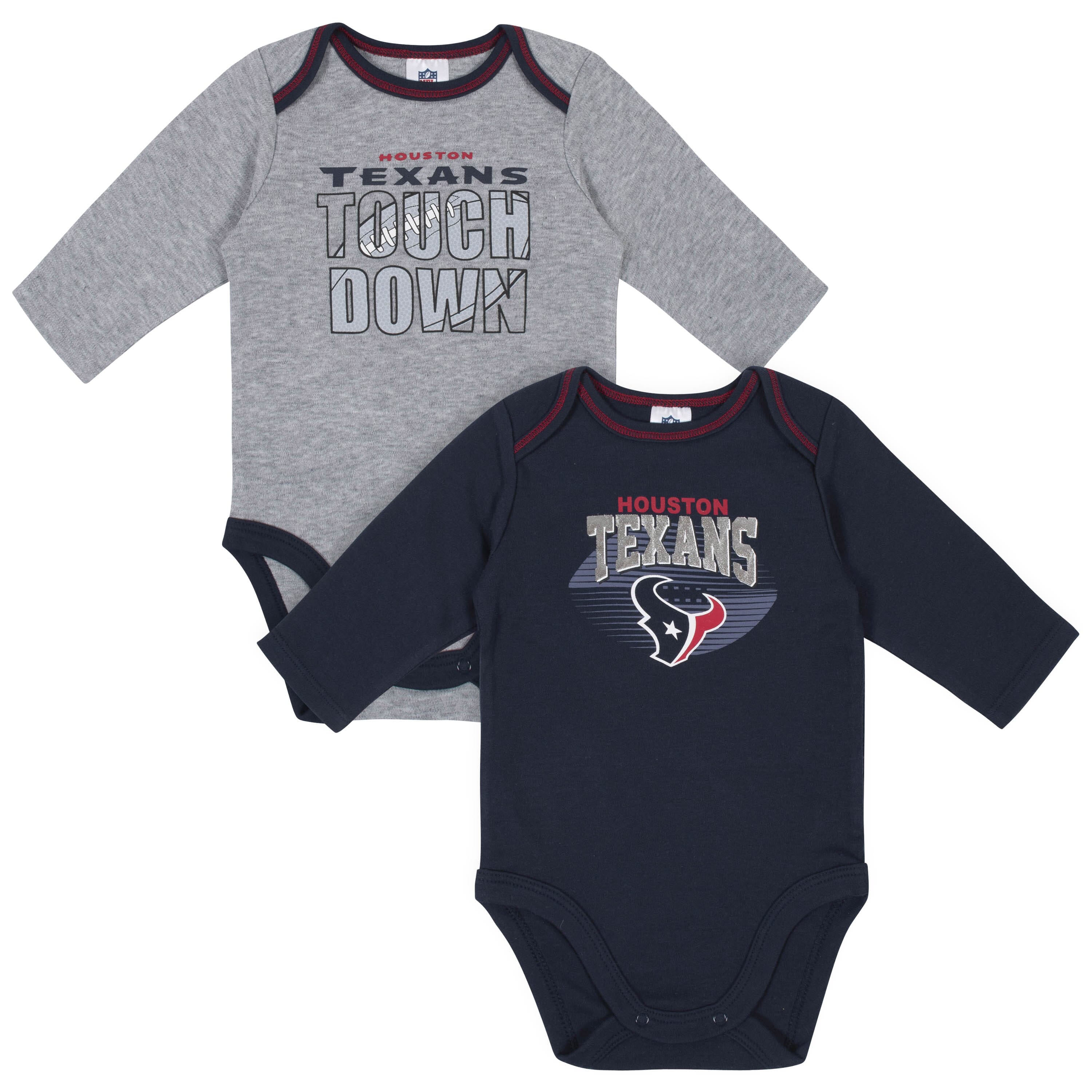 Baby Boys Houston Texans Long Sleeve Bodysuit, 2-packĀ