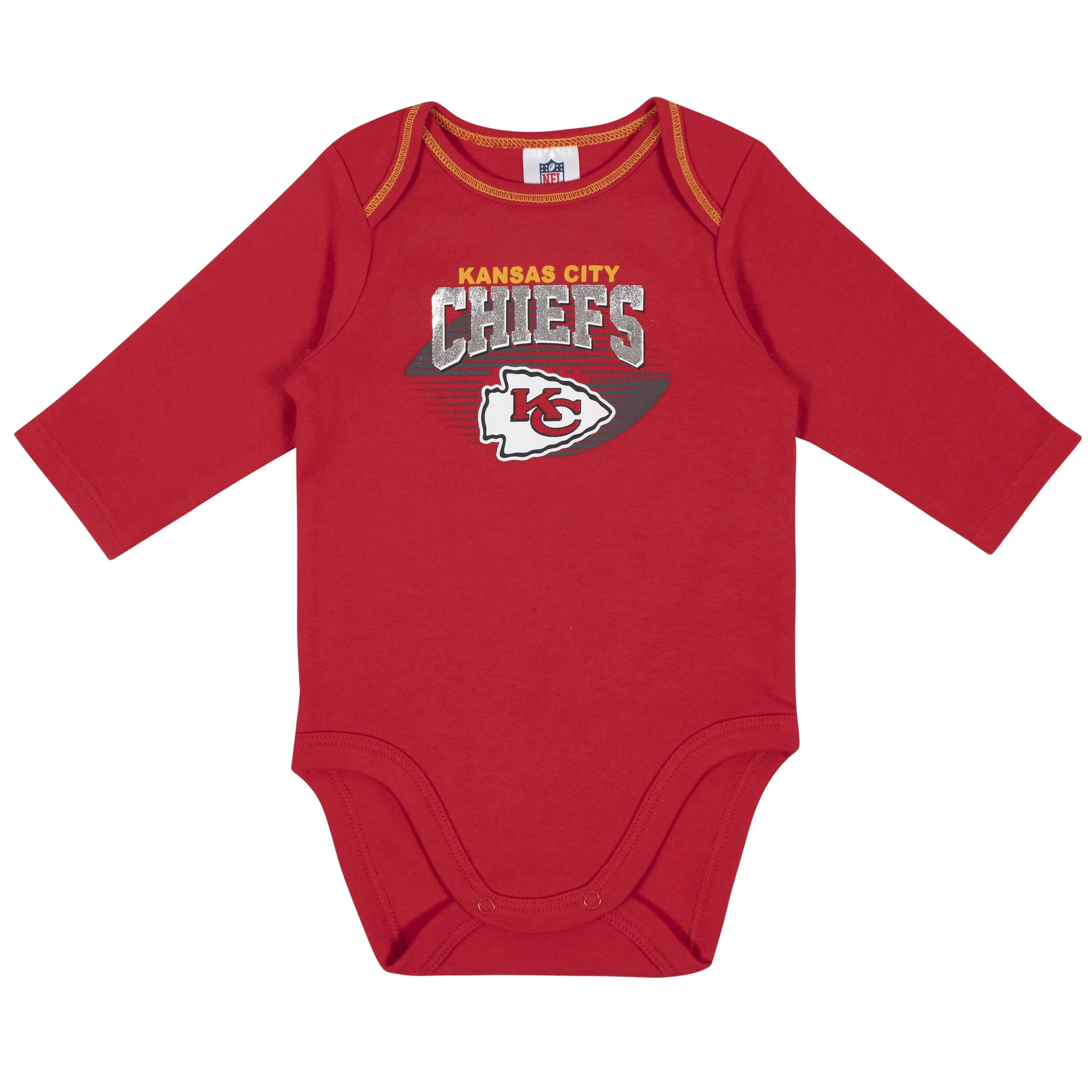 2-Pack Baby Boys Kansas City Chiefs Long Sleeve Bodysuits - Image 3