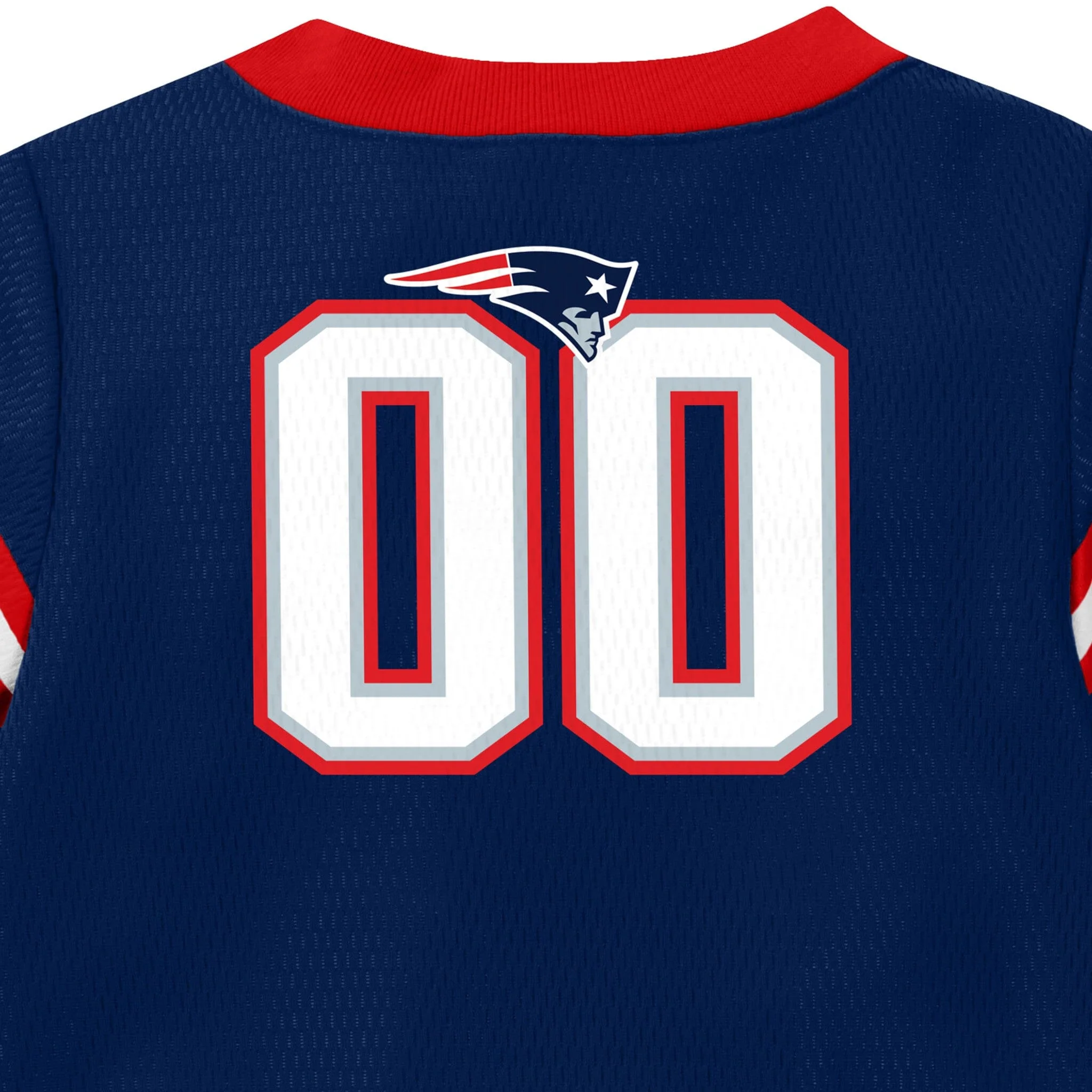 Baby Boys New England Patriots Short Sleeve Jersey Bodysuit - Image 6