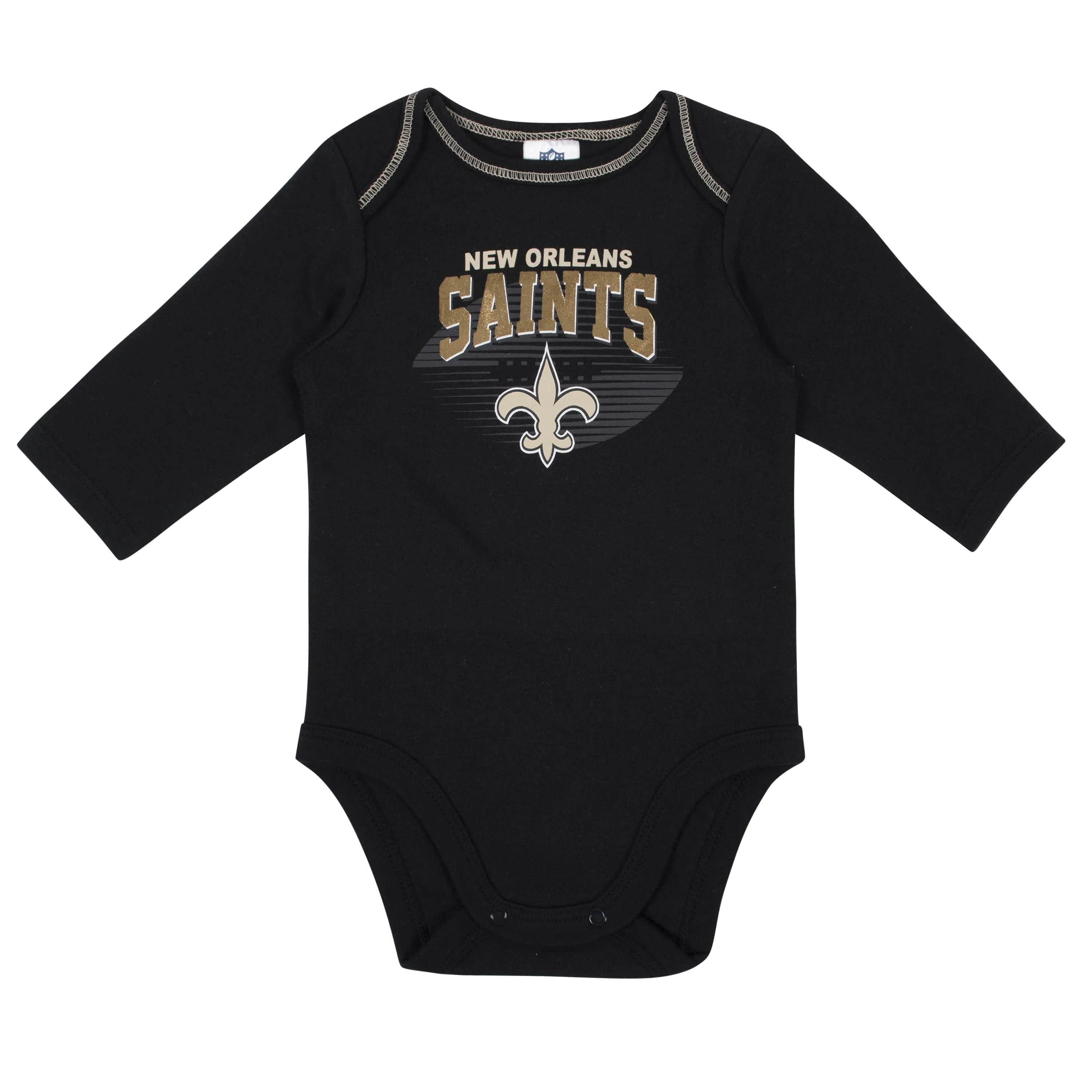 2-Pack Baby Boys New Orleans Saints Long Sleeve Bodysuits - Image 3