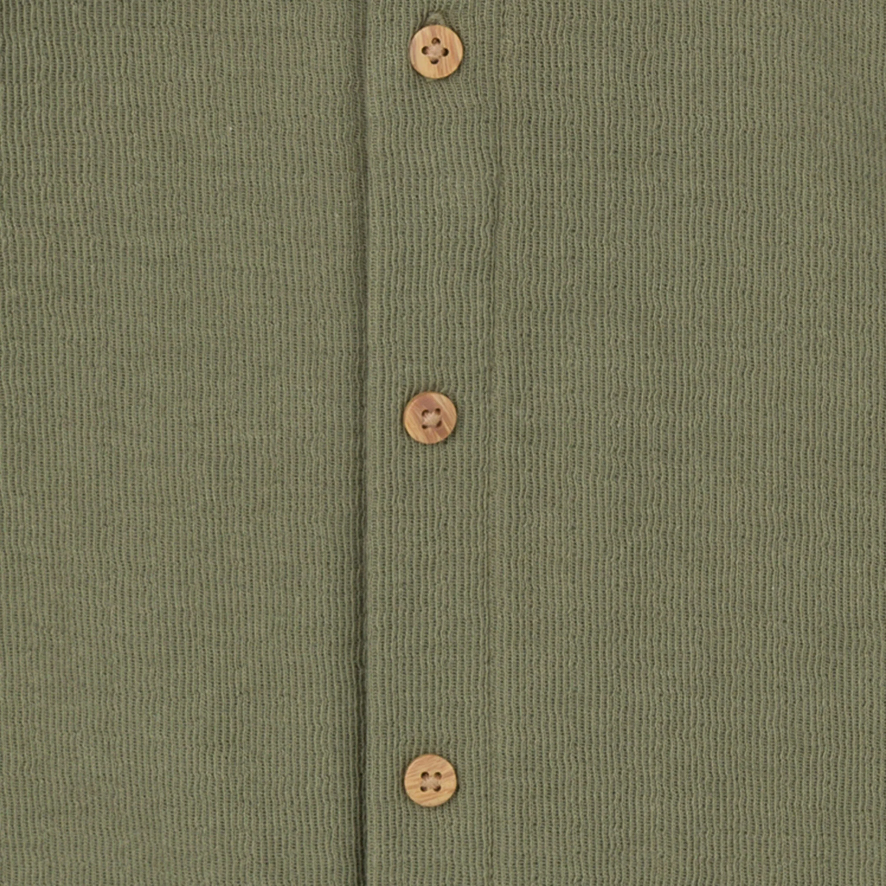 Baby Boys Olive Hooded Romper - Image 3