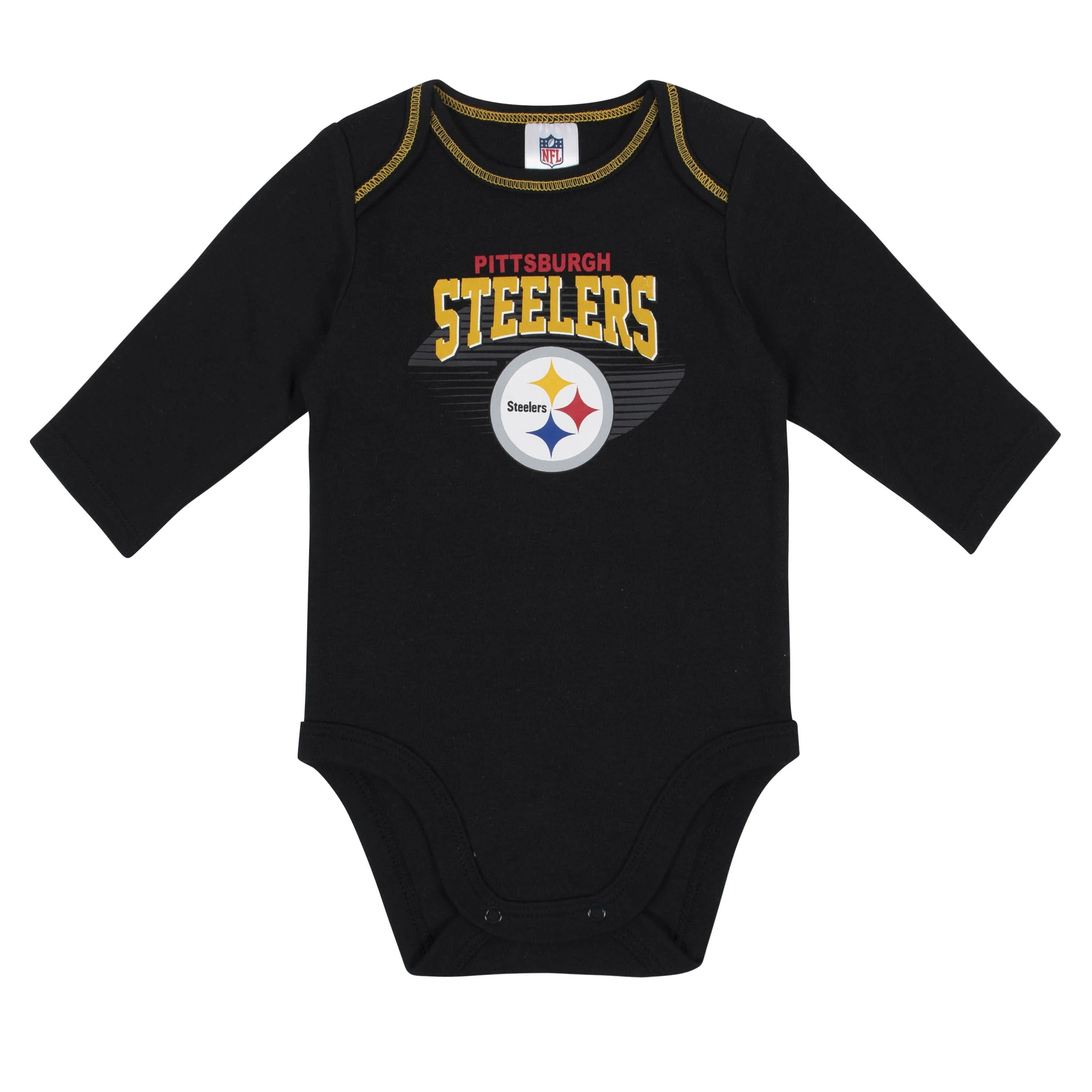 2-Pack Baby Boys Pittsburgh Steelers Long Sleeve Bodysuits - Image 3