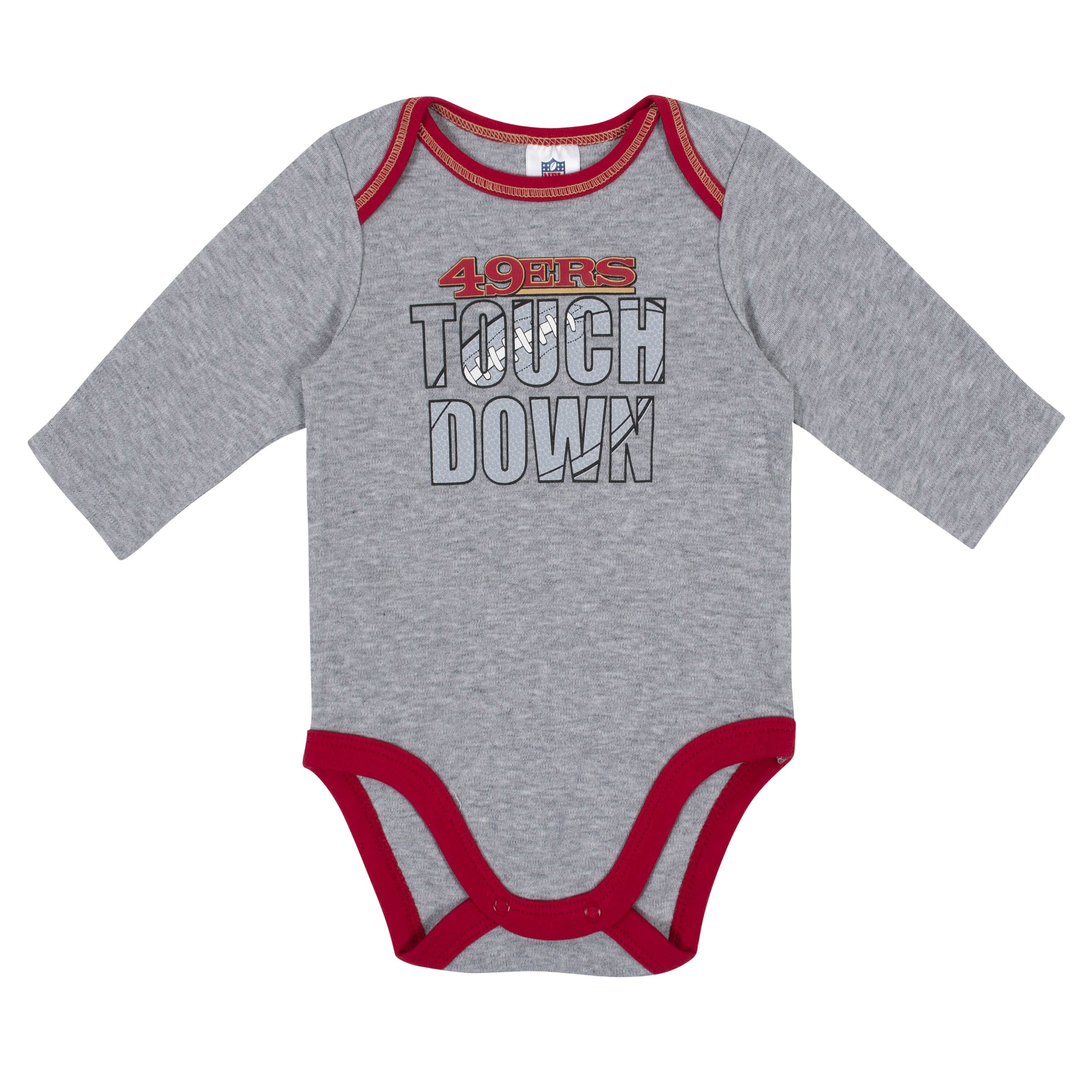 Baby Boys San Francisco 49ers Long Sleeve Bodysuit, 2-pack  - Image 2