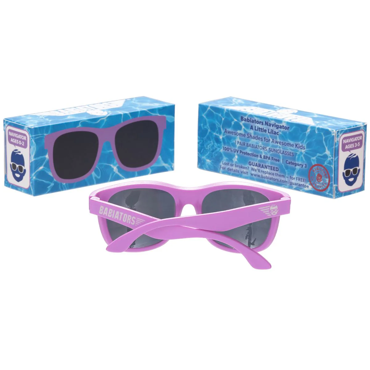 Toddler Girl A Little Lilac Navigator Sunglasses - Image 4
